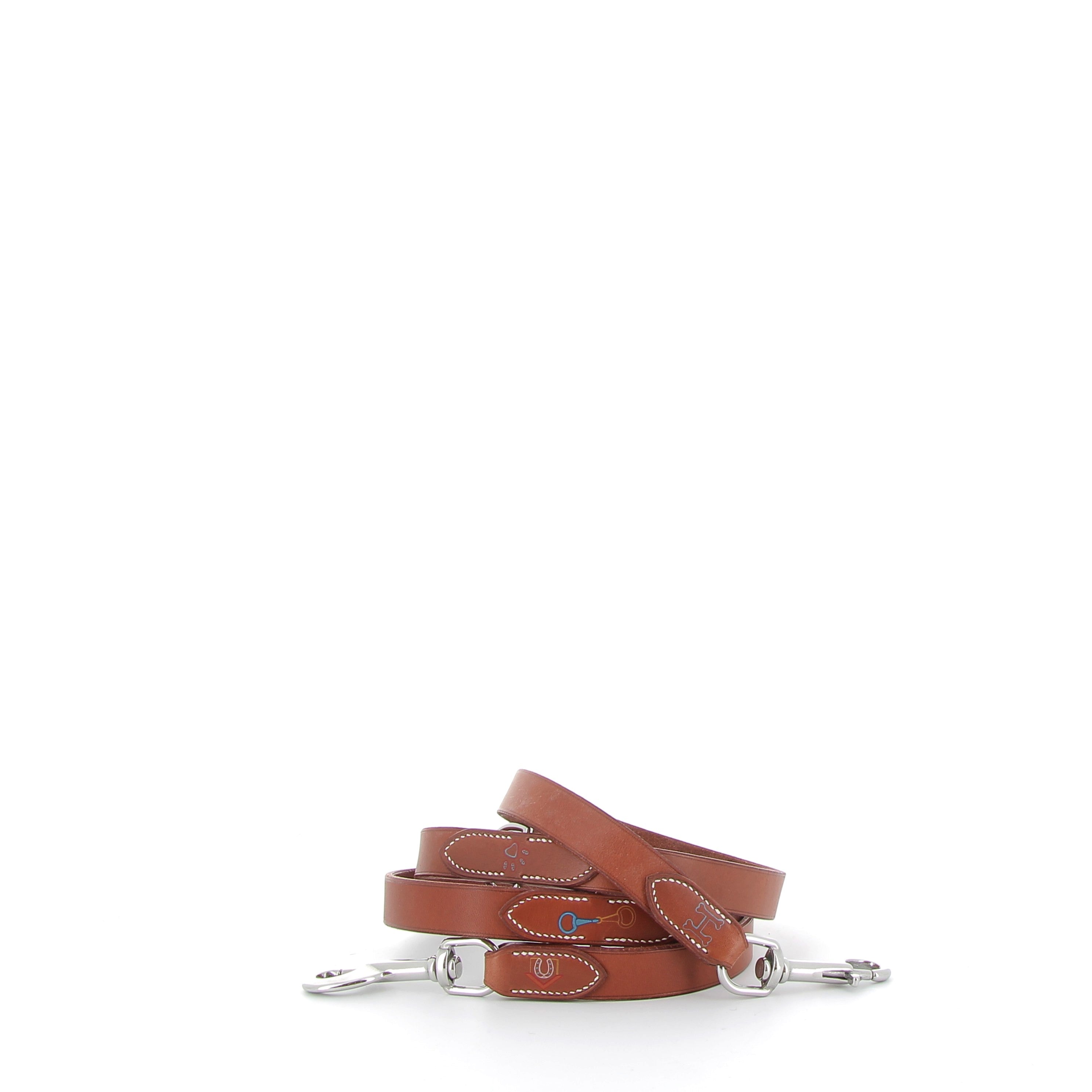 Hermès Laisse pour chien Polisson Cuir 125 Dark Irish