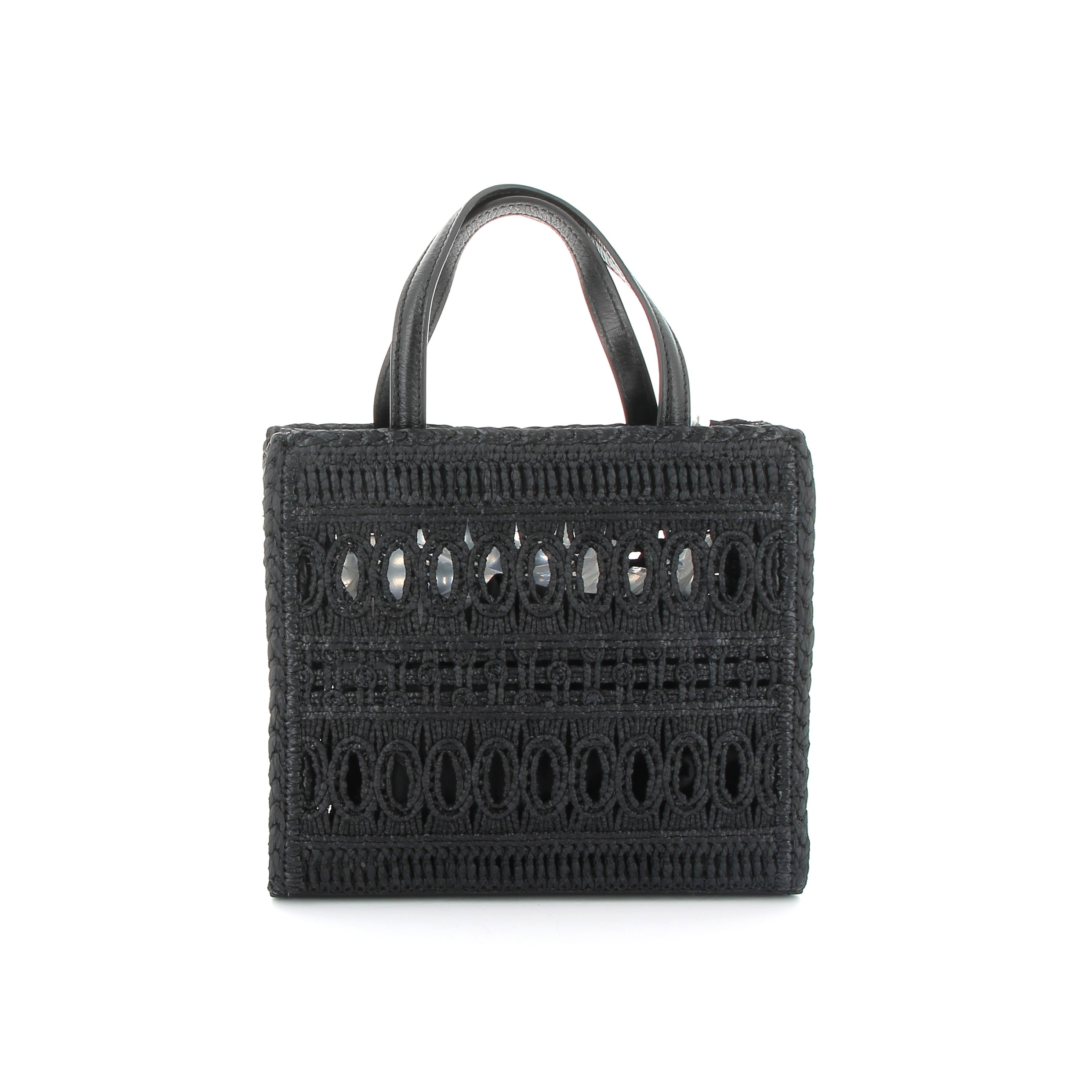 GIVENCHY Cabas en raphia noir