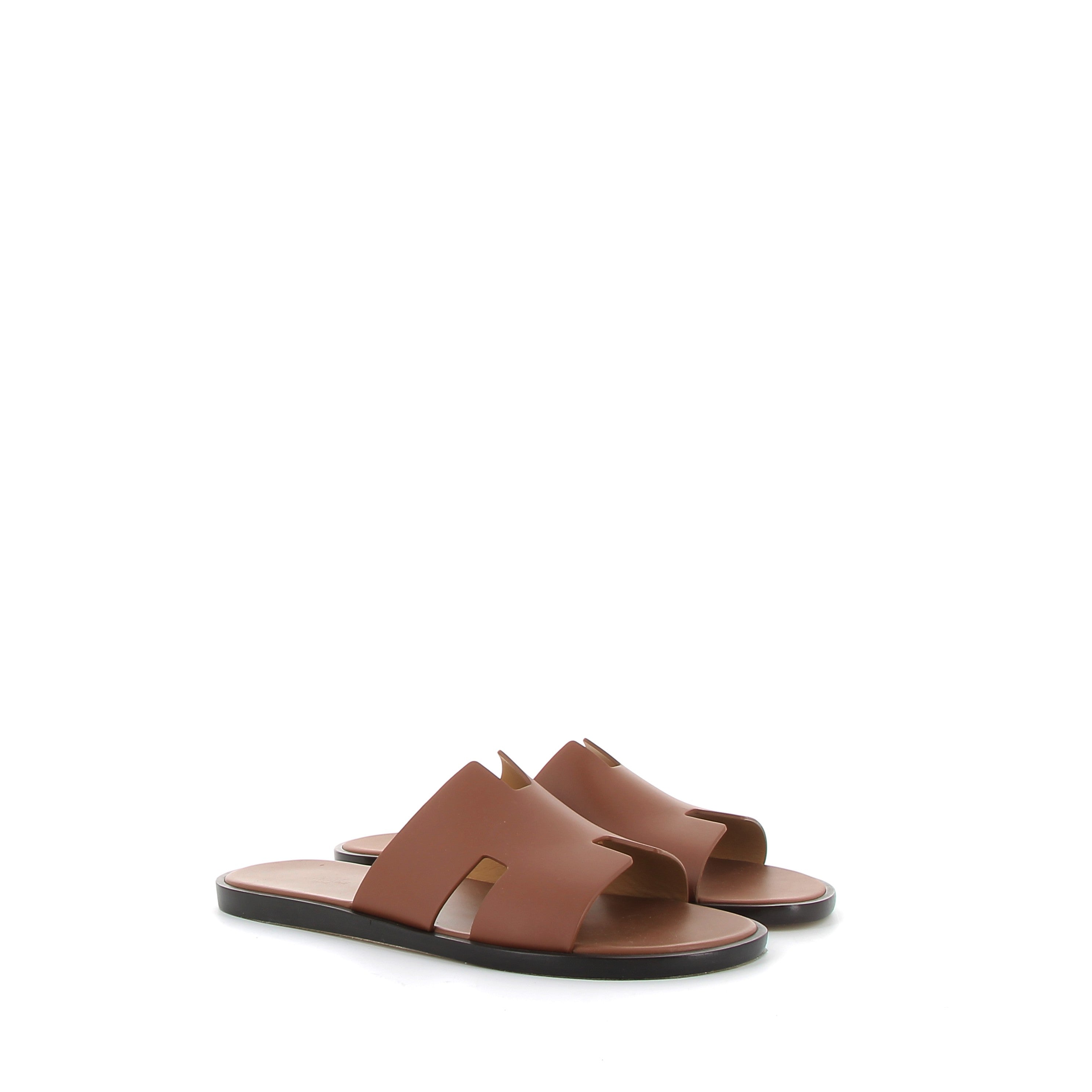 HERMÈS Izmir Sandales Cuir Gold