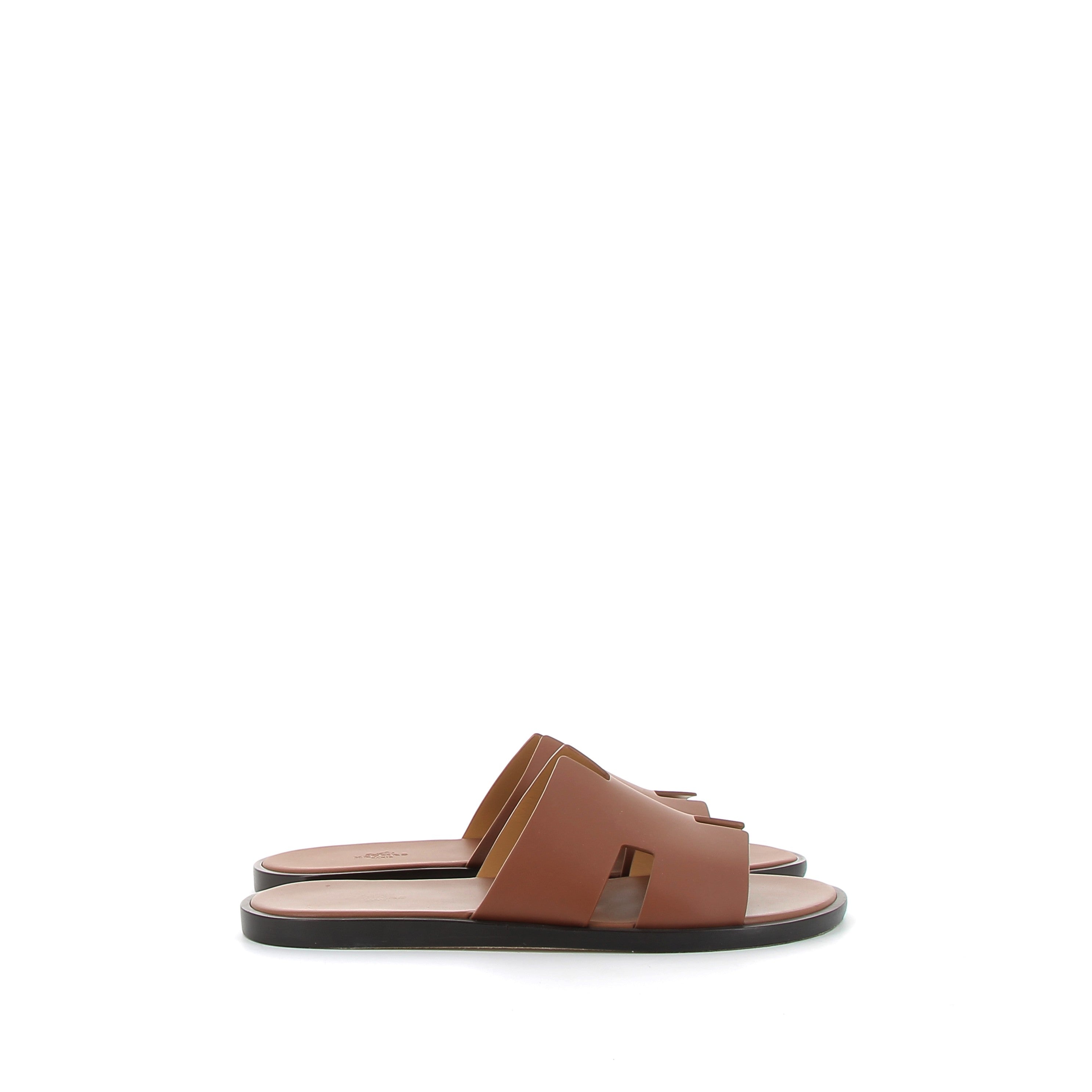 HERMÈS Izmir Sandales Cuir Gold