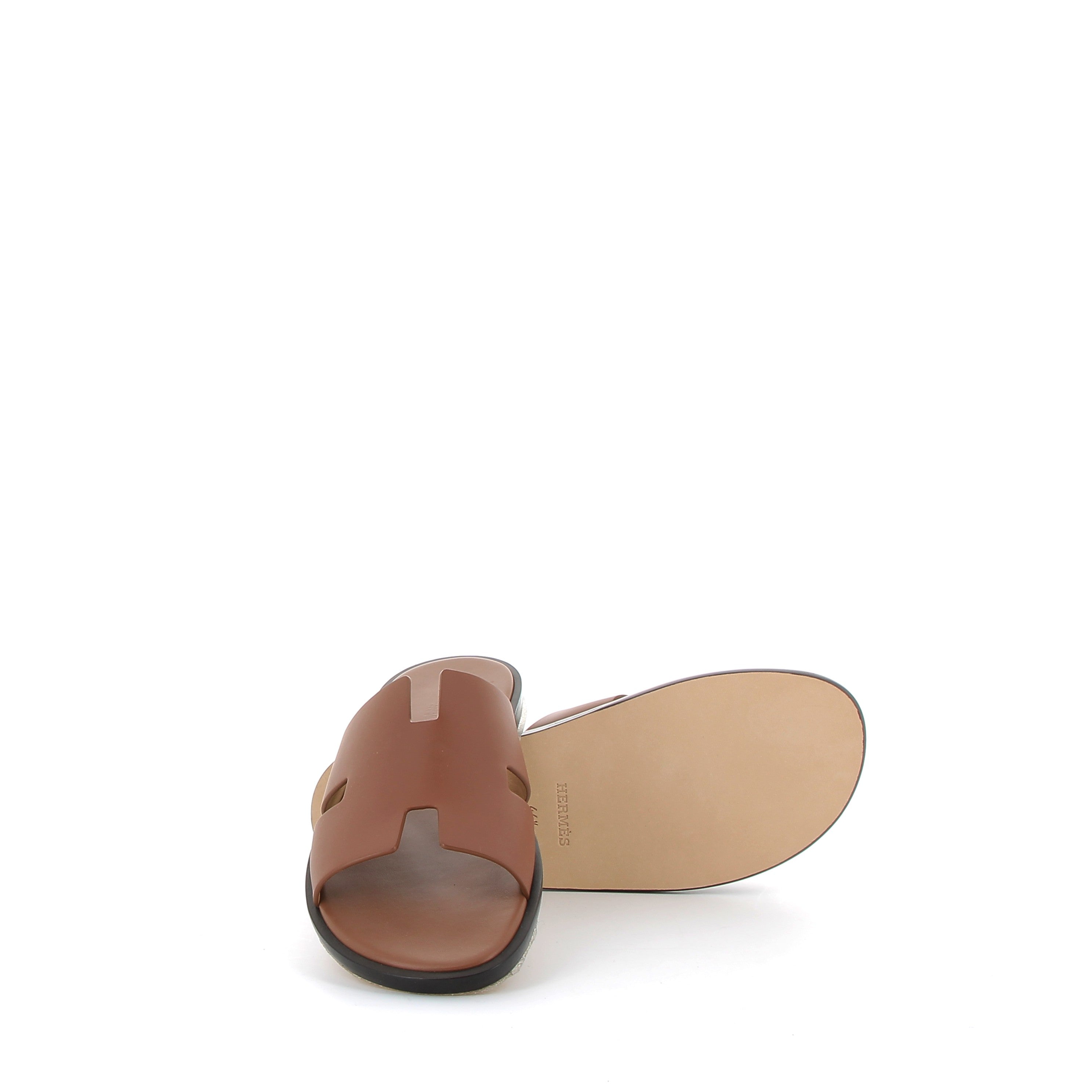 HERMÈS Izmir Sandales Cuir Gold