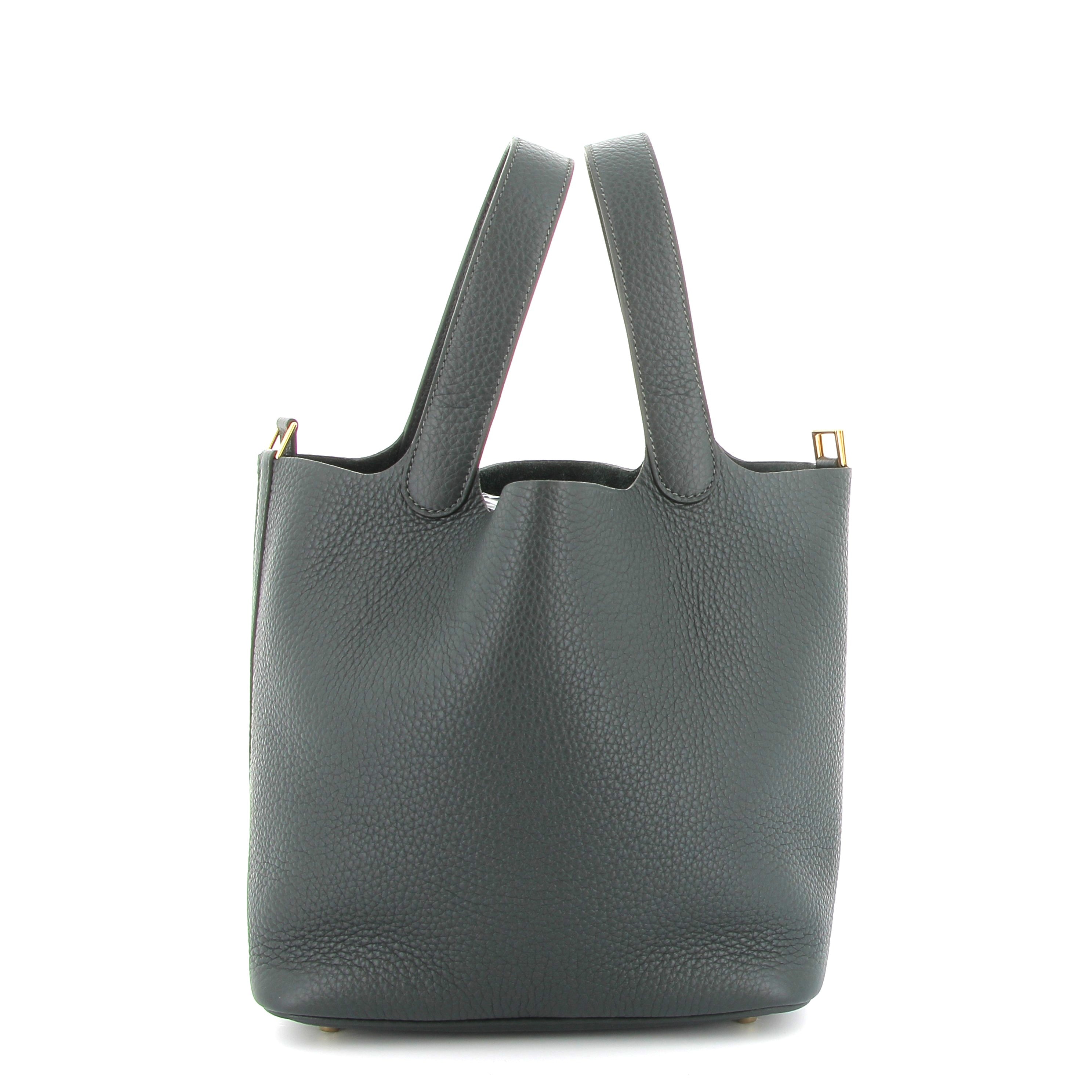 HERMÈS Picotin 26 Mangrove Green Taurillon Clemence Gold Finish