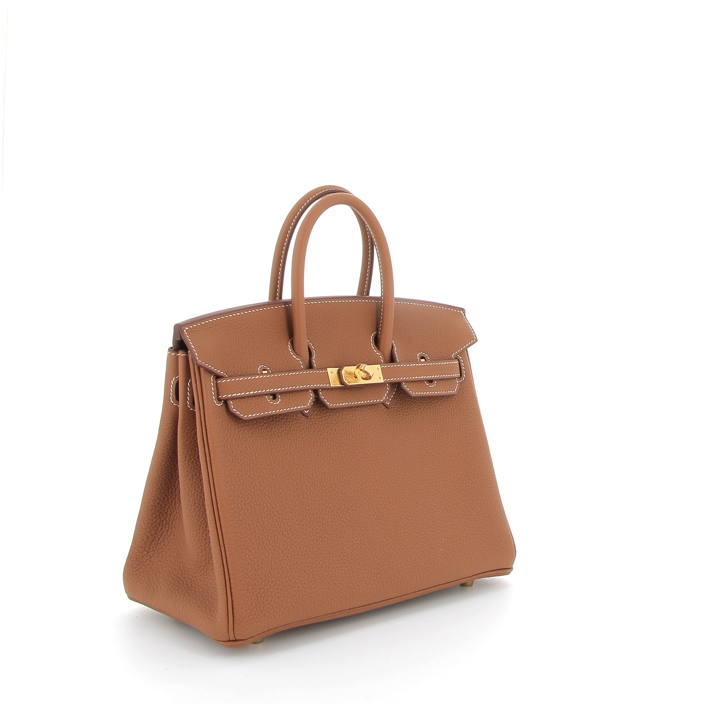 HERMÈS Birkin 25 Gold Togo Finition Or Jaune