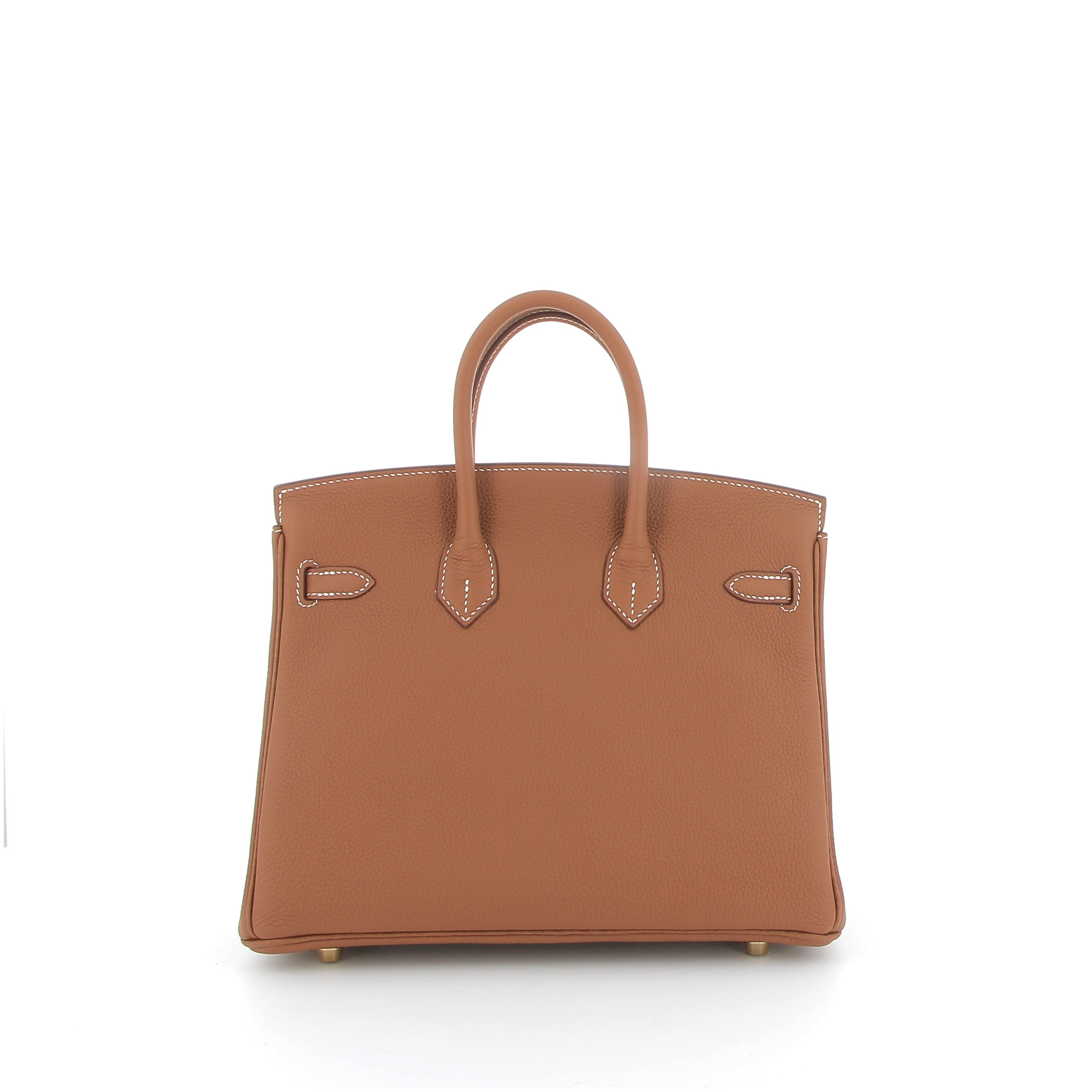 HERMÈS Birkin 25 Gold Togo Finition Or Jaune
