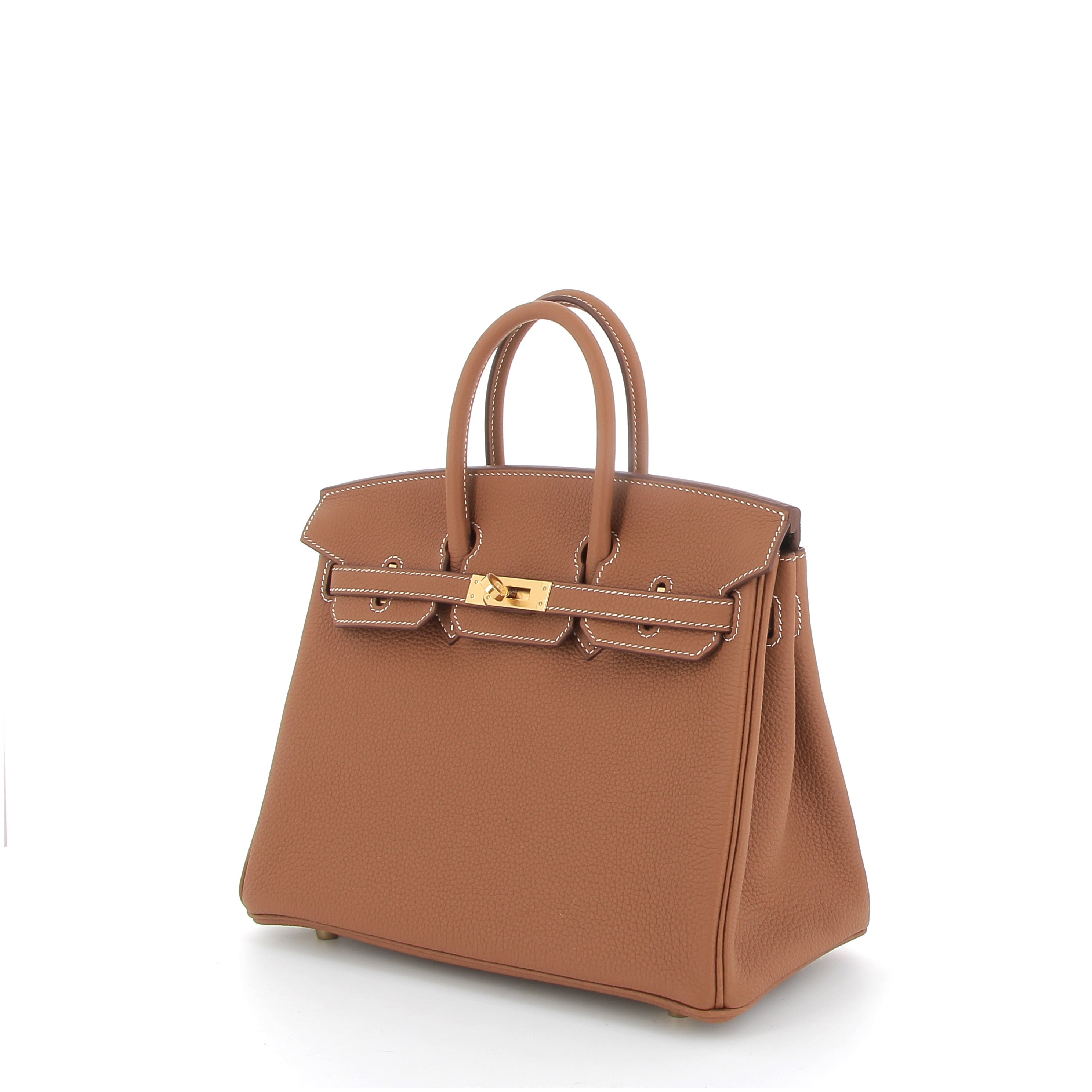 HERMÈS Birkin 25 Gold Togo Finition Or Jaune