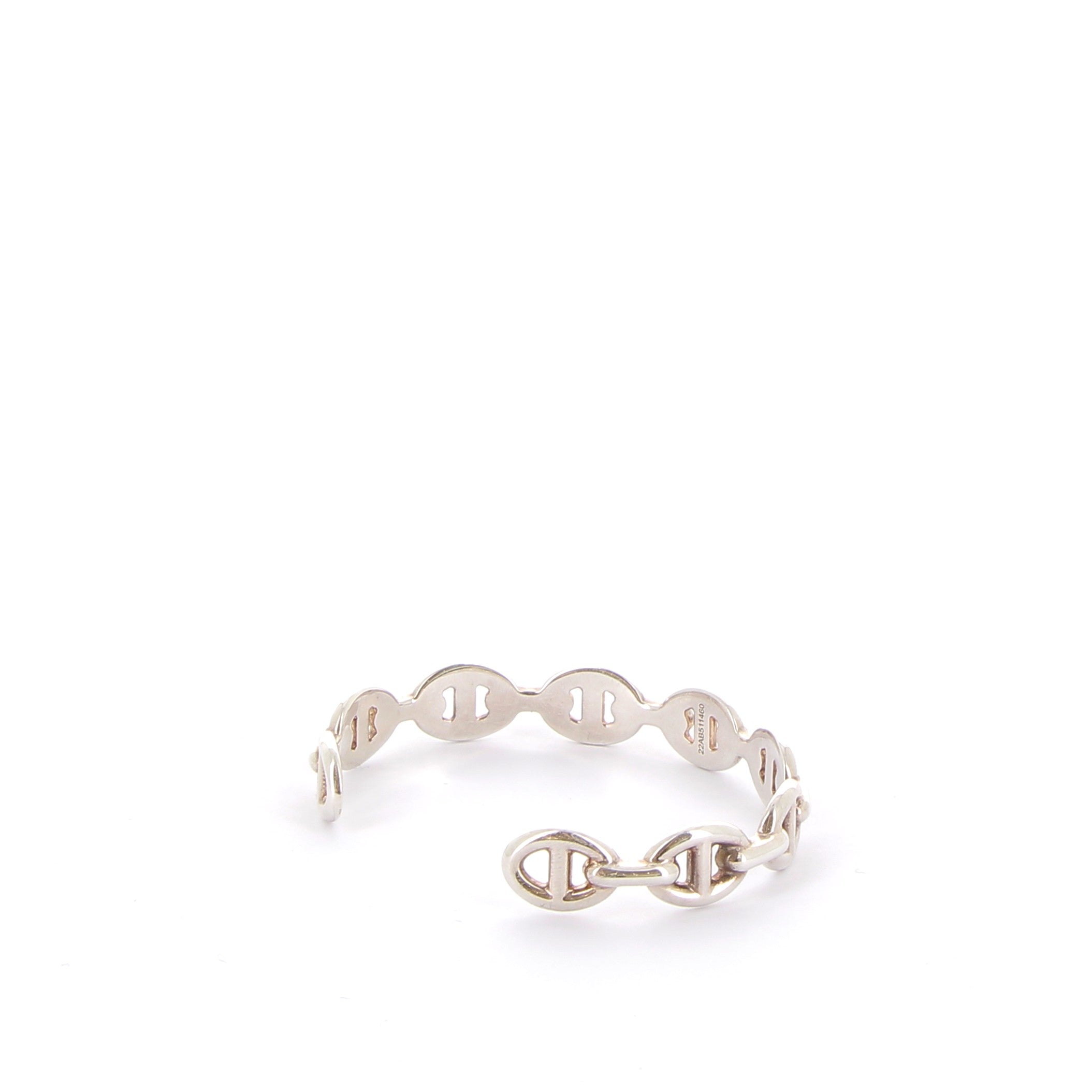 HERMÈS Bracelet Chaîne d'ancre Enchaînée Finition Palladié