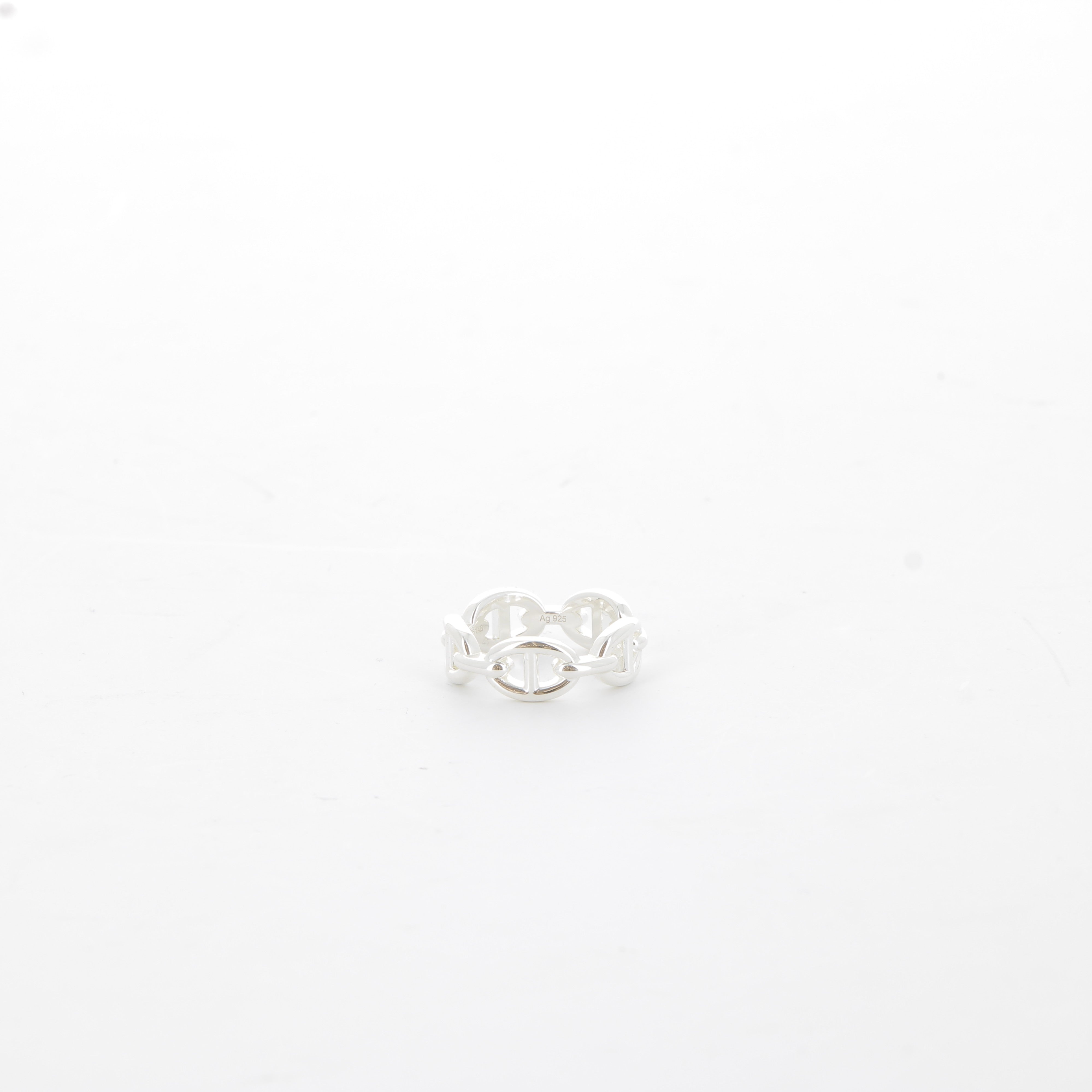 HERMES Chained Anchor Chain Ring, Small Model