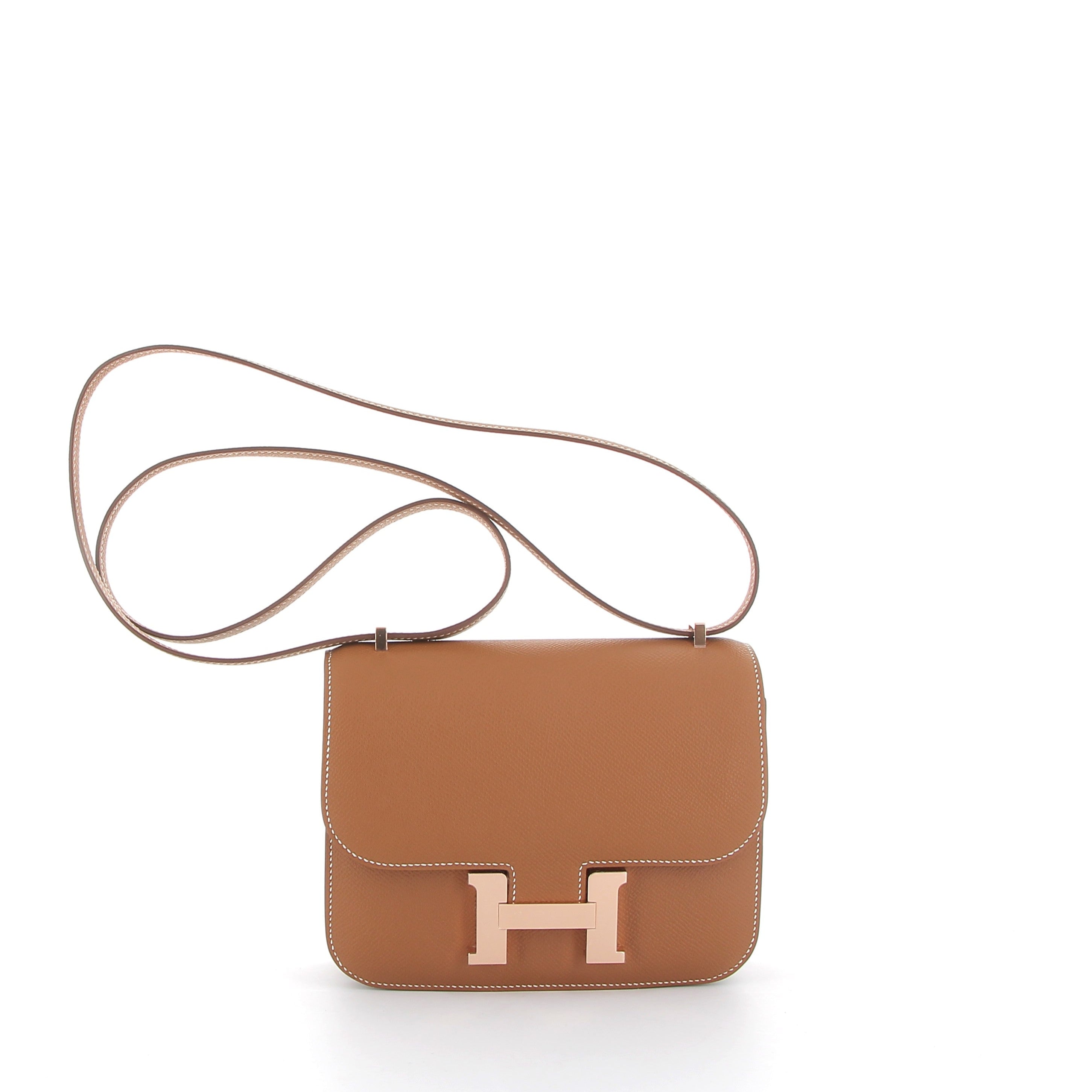 HERMES Constance 18 Gold Epsom Finition Or Rose