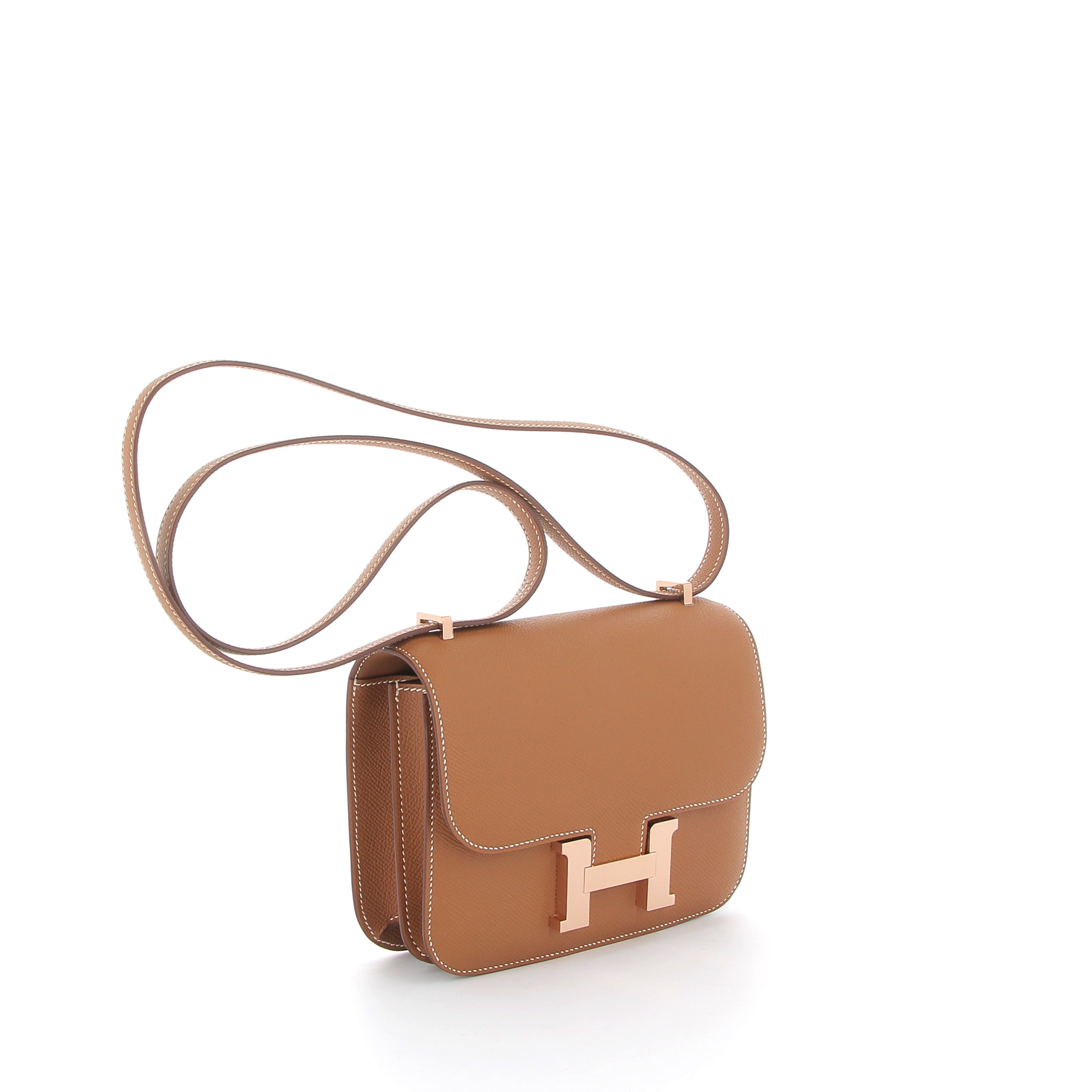 HERMES Constance 18 Gold Epsom Finition Or Rose