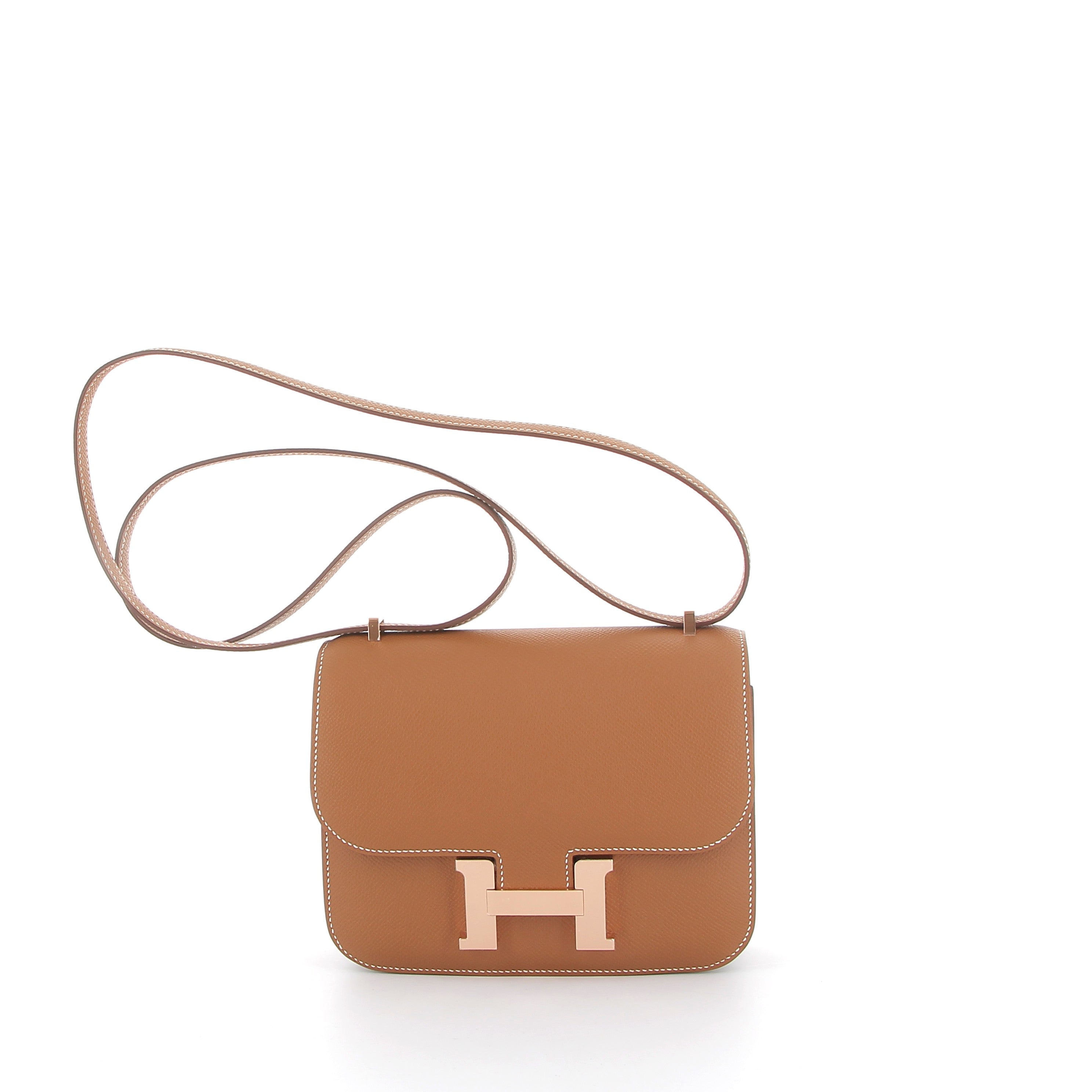 HERMES Constance 18 Gold Epsom Finition Or Rose