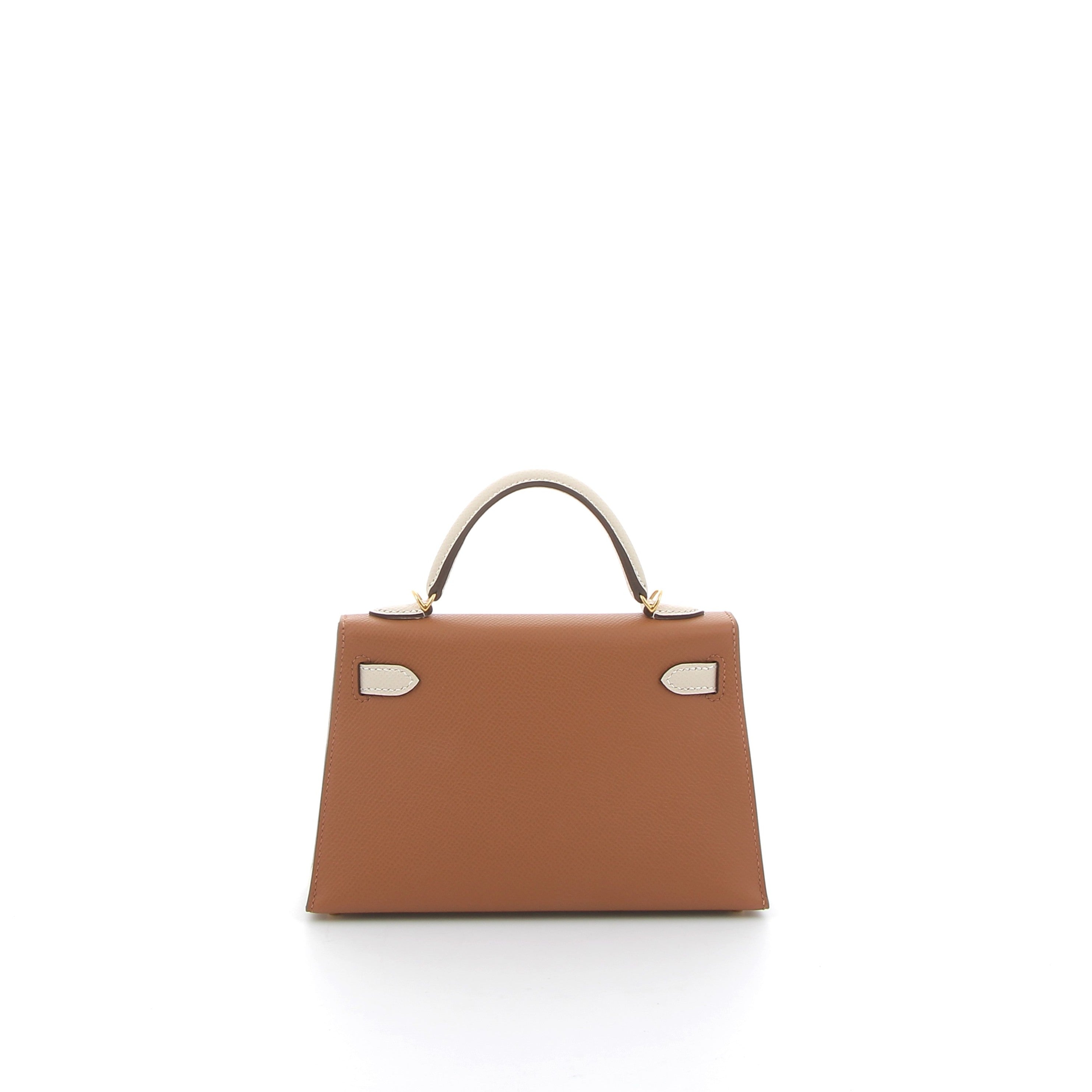 HERMES Kelly HSS 20 Gold / Craie Epsom Finition Or Jaune