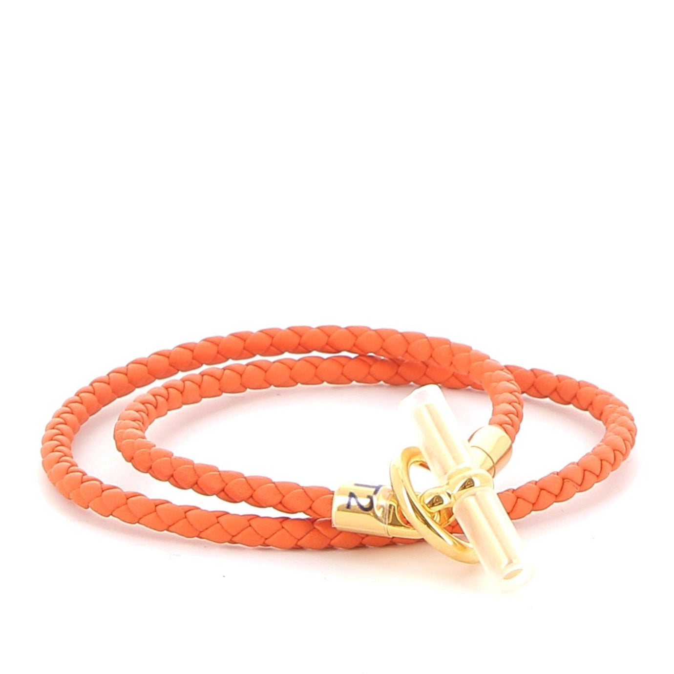 HERMES Bracelet Glenan Double Tour Tressé