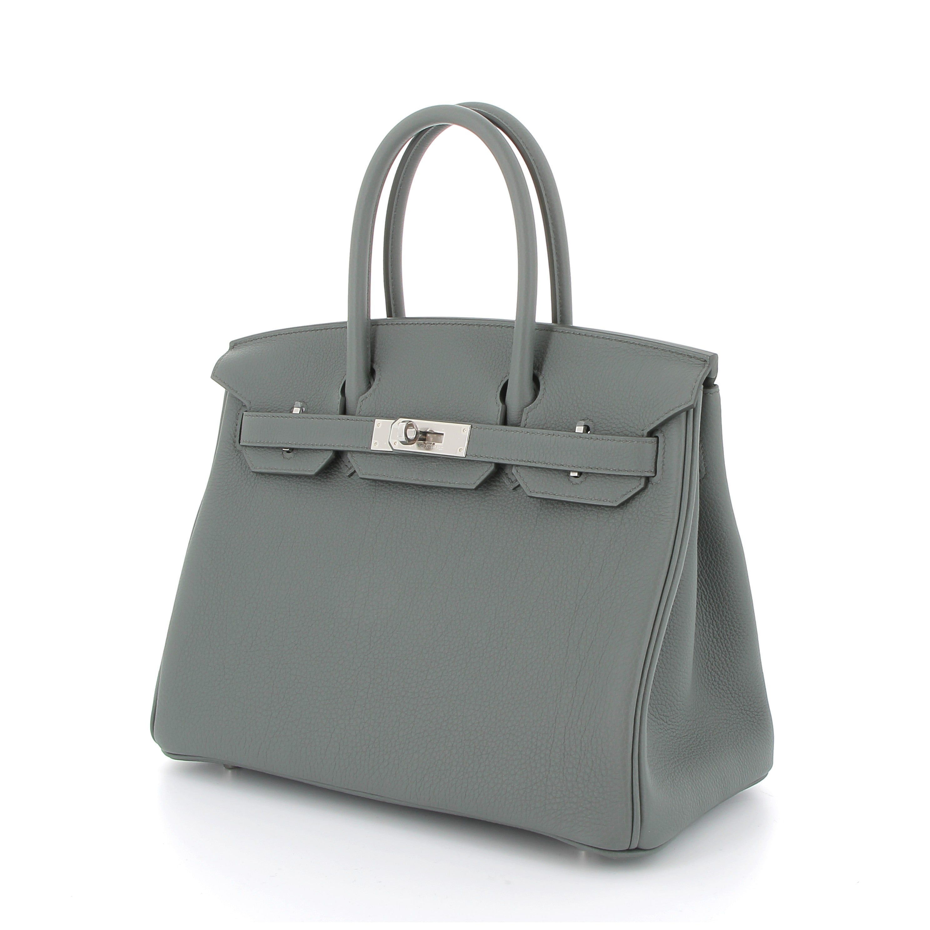 HERMES Birkin 30 Vert Amande Finition Palladié