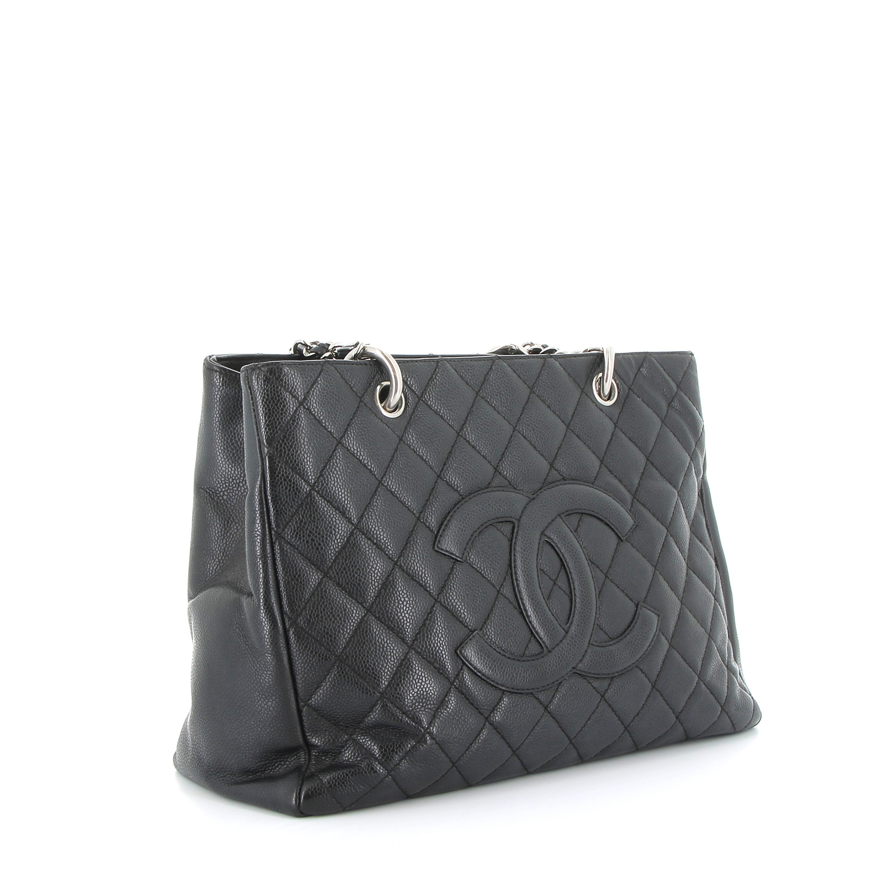 CHANEL Cabas Grand Shopping Noir en Cuir