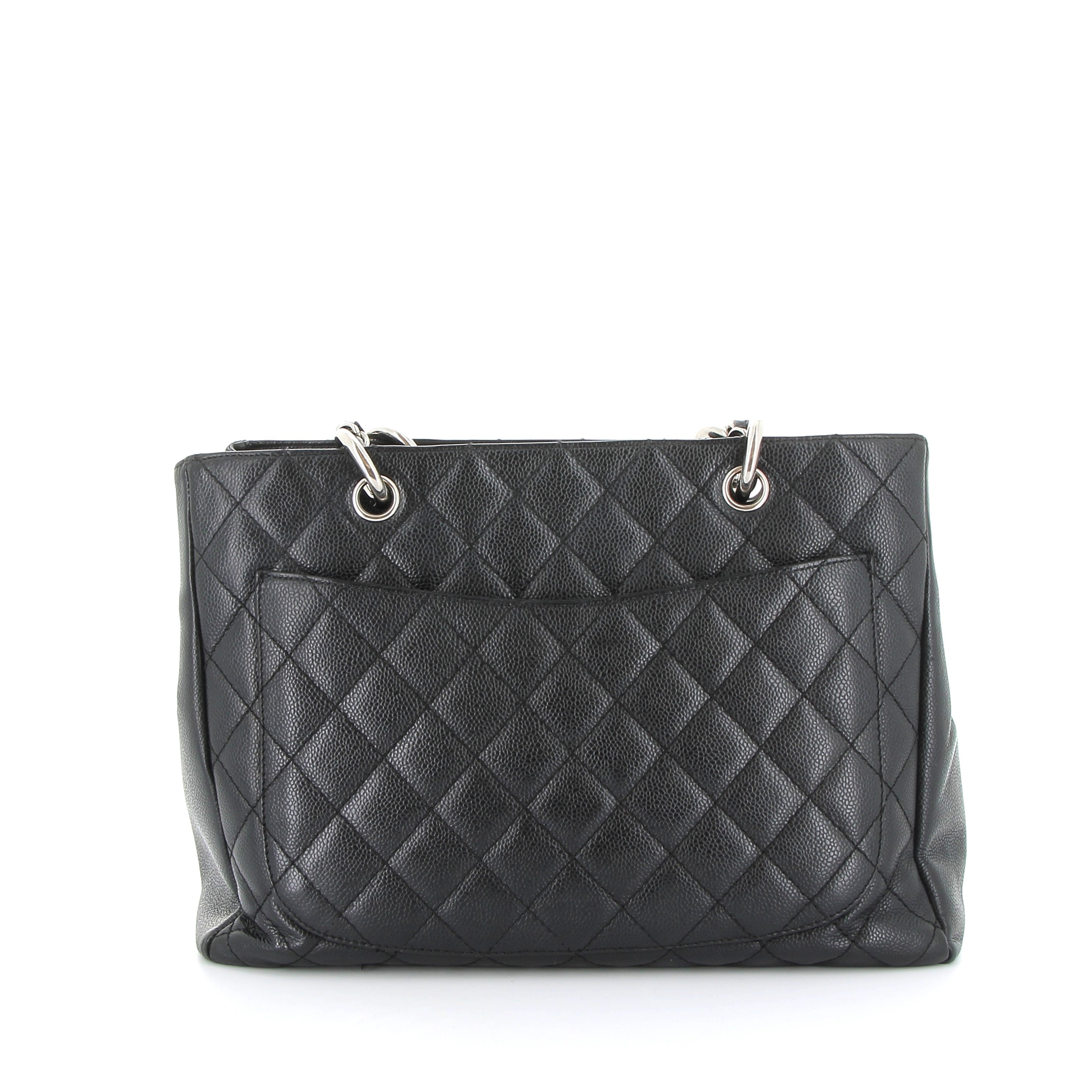 CHANEL Cabas Grand Shopping Noir en Cuir