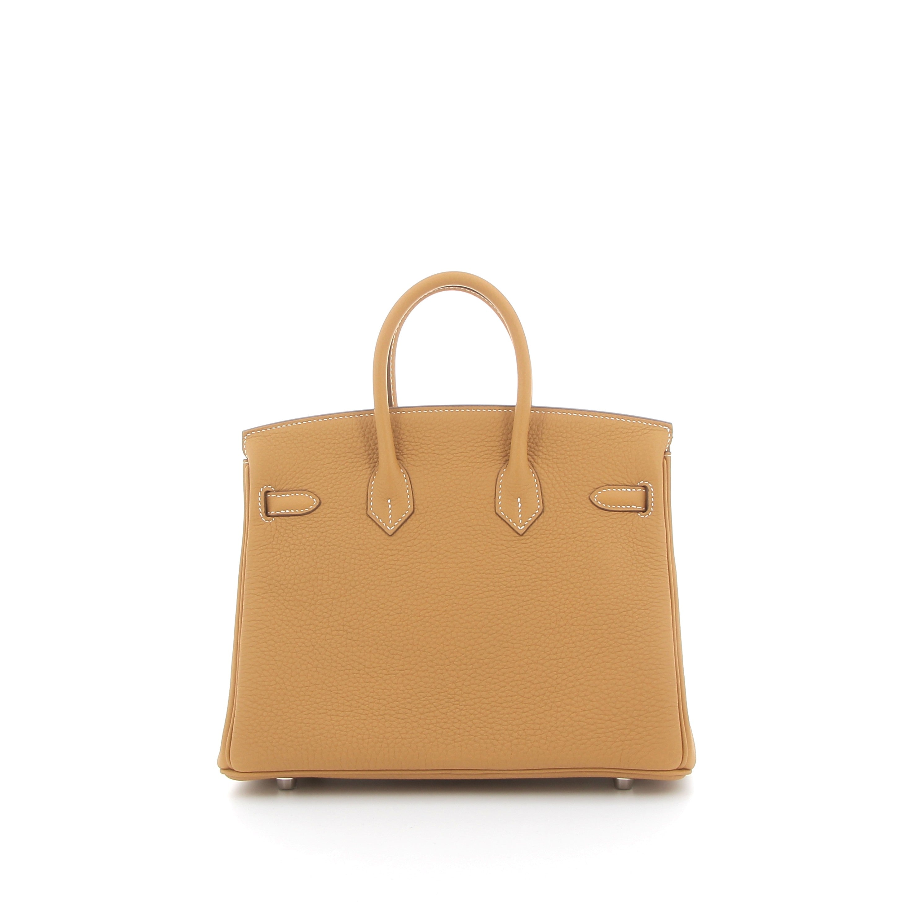 HERMES Birkin 25 Sable Togo Finition Palladié