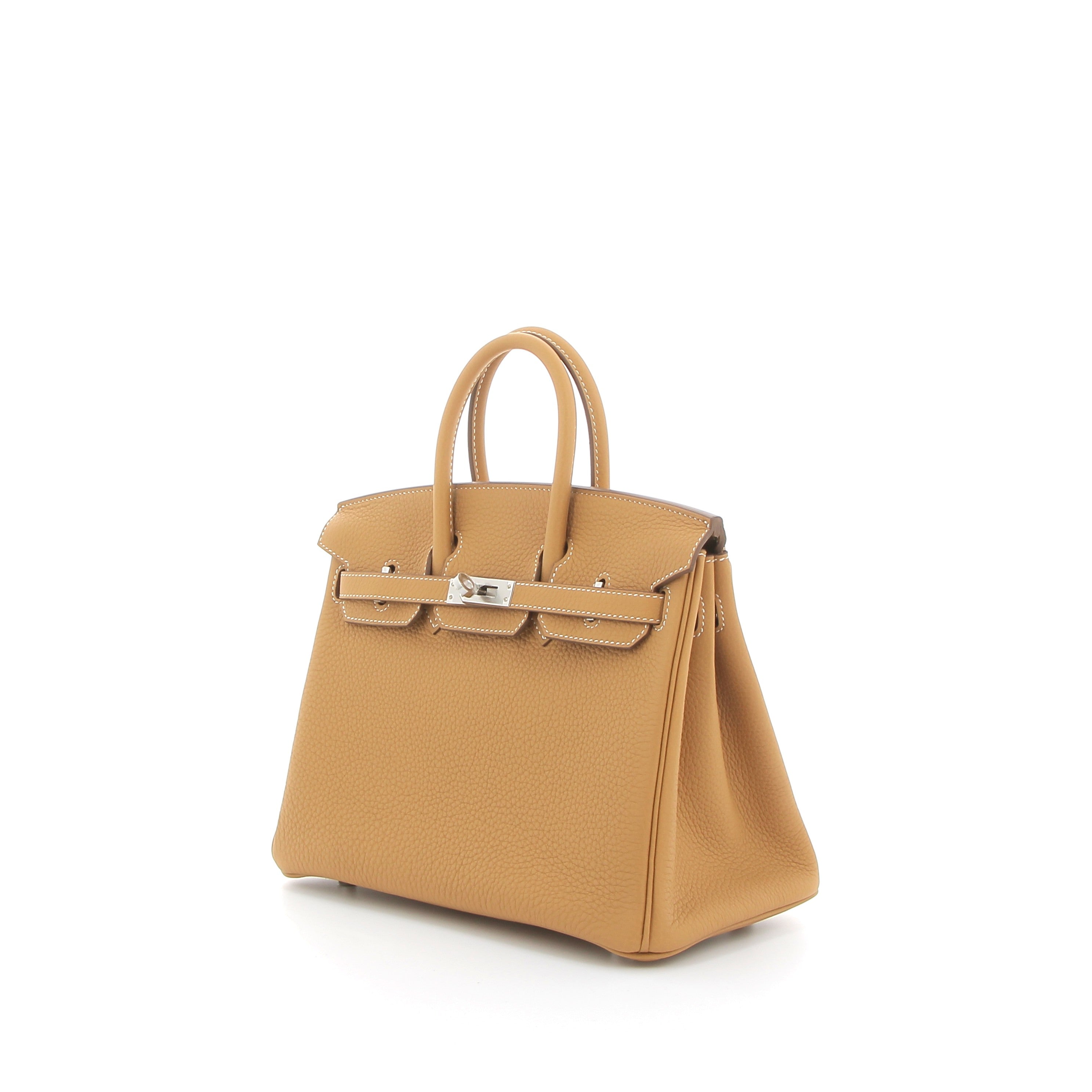 HERMES Birkin 25 Sable Togo Finition Palladié