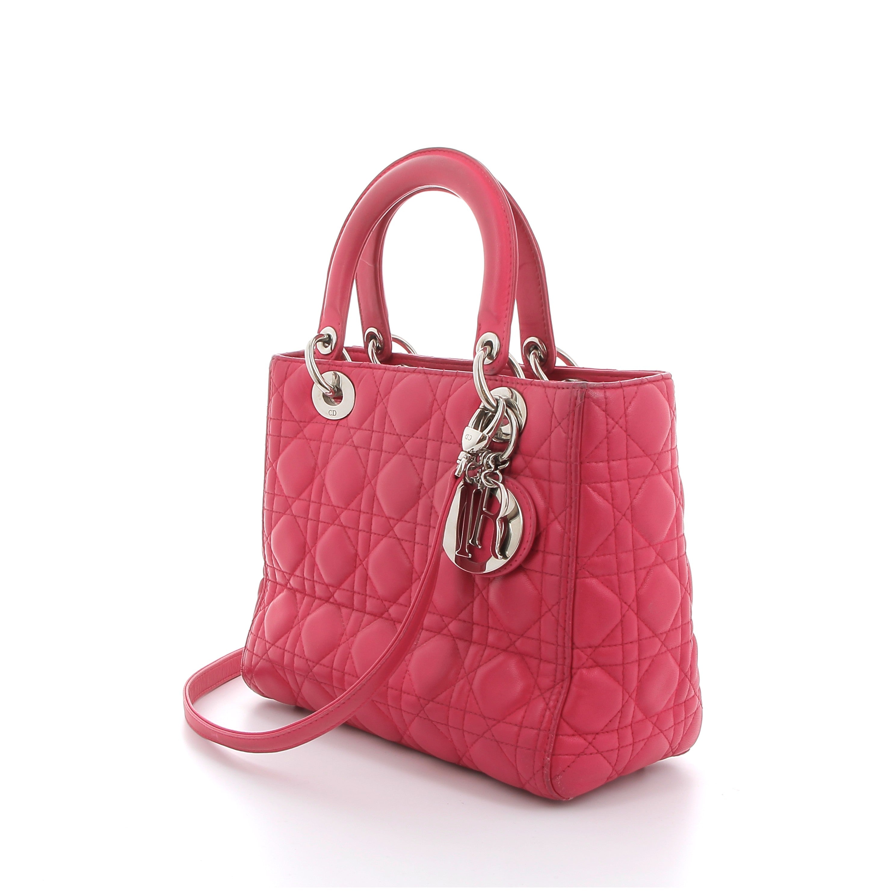 DIOR Lady Dior Moyen Modèle Rose