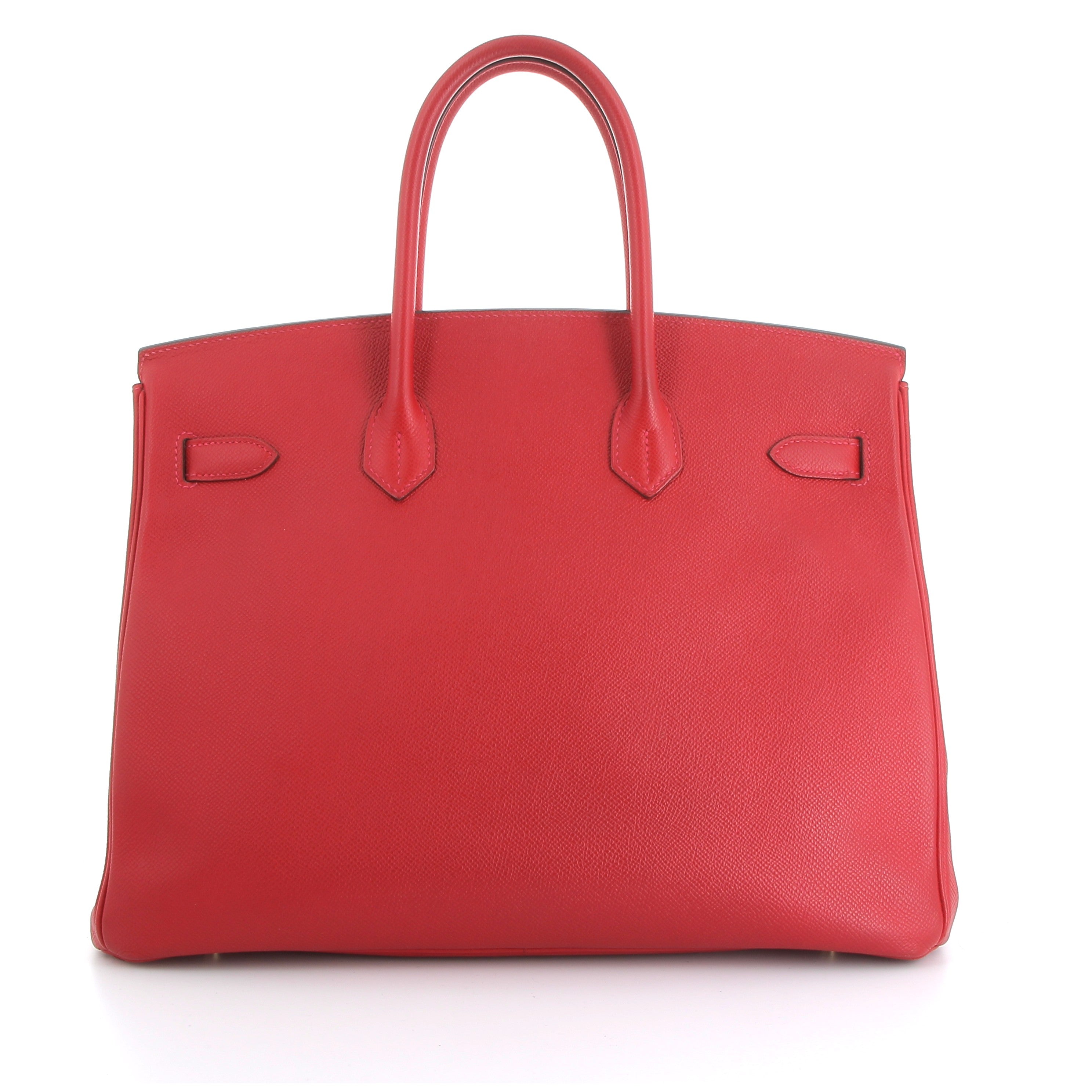 HERMES Preowned Birkin 30 Rouge Casaque Epsom Finition Dorée