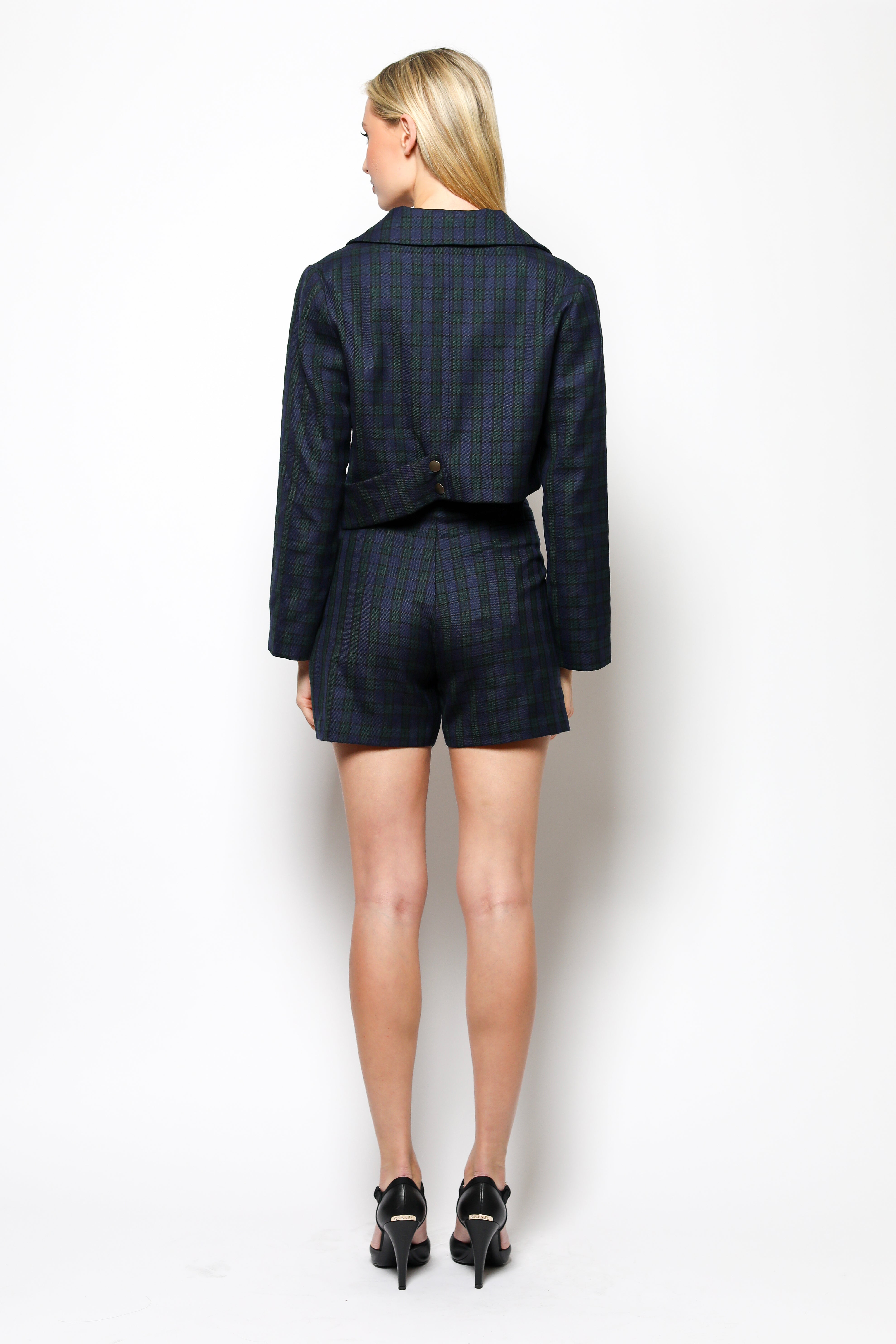 MAKARIAN Plaid Shorts