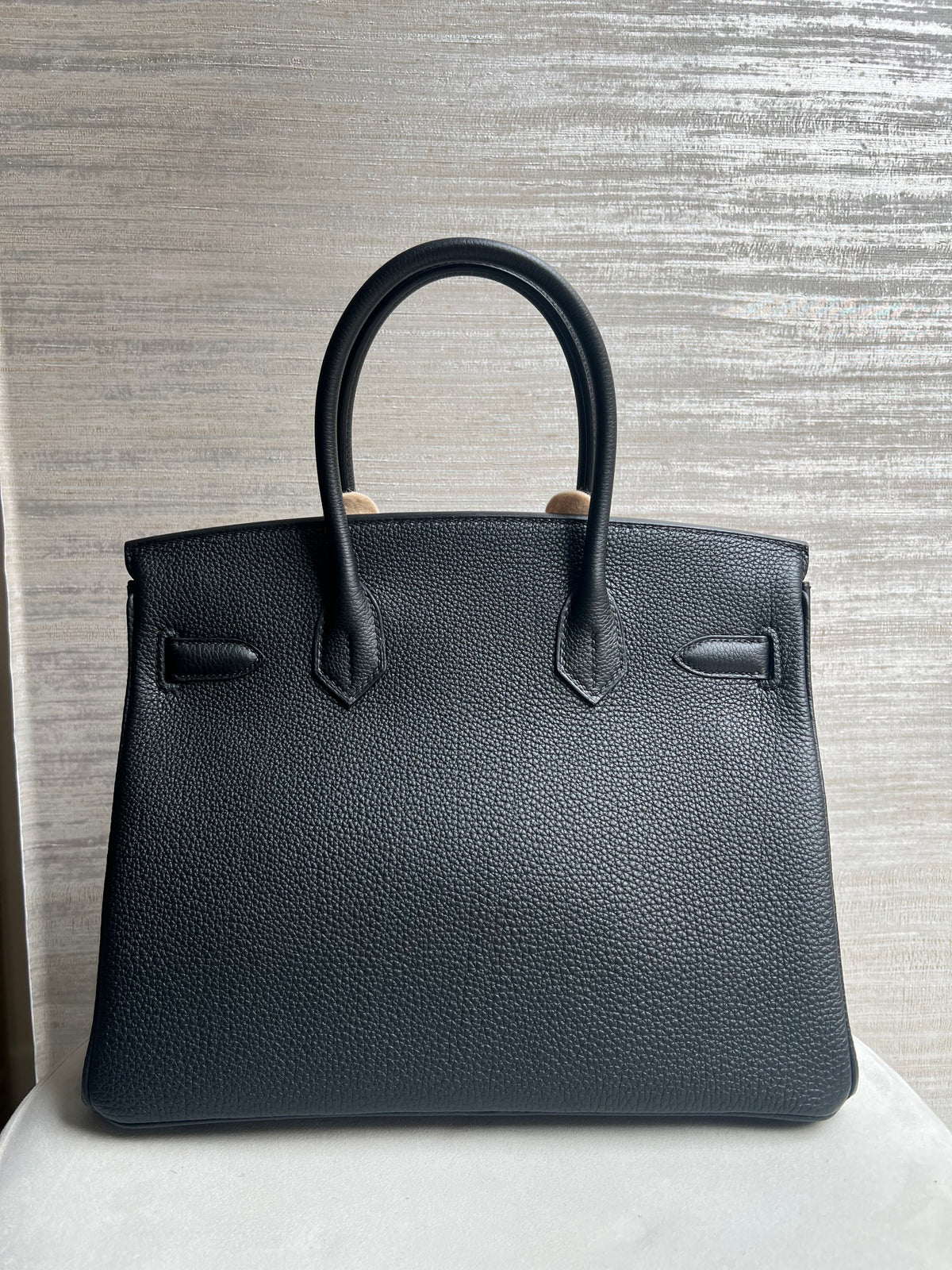 Hermes Birkin 30 Noir Togo Gold Hardware (Yellow Gold)