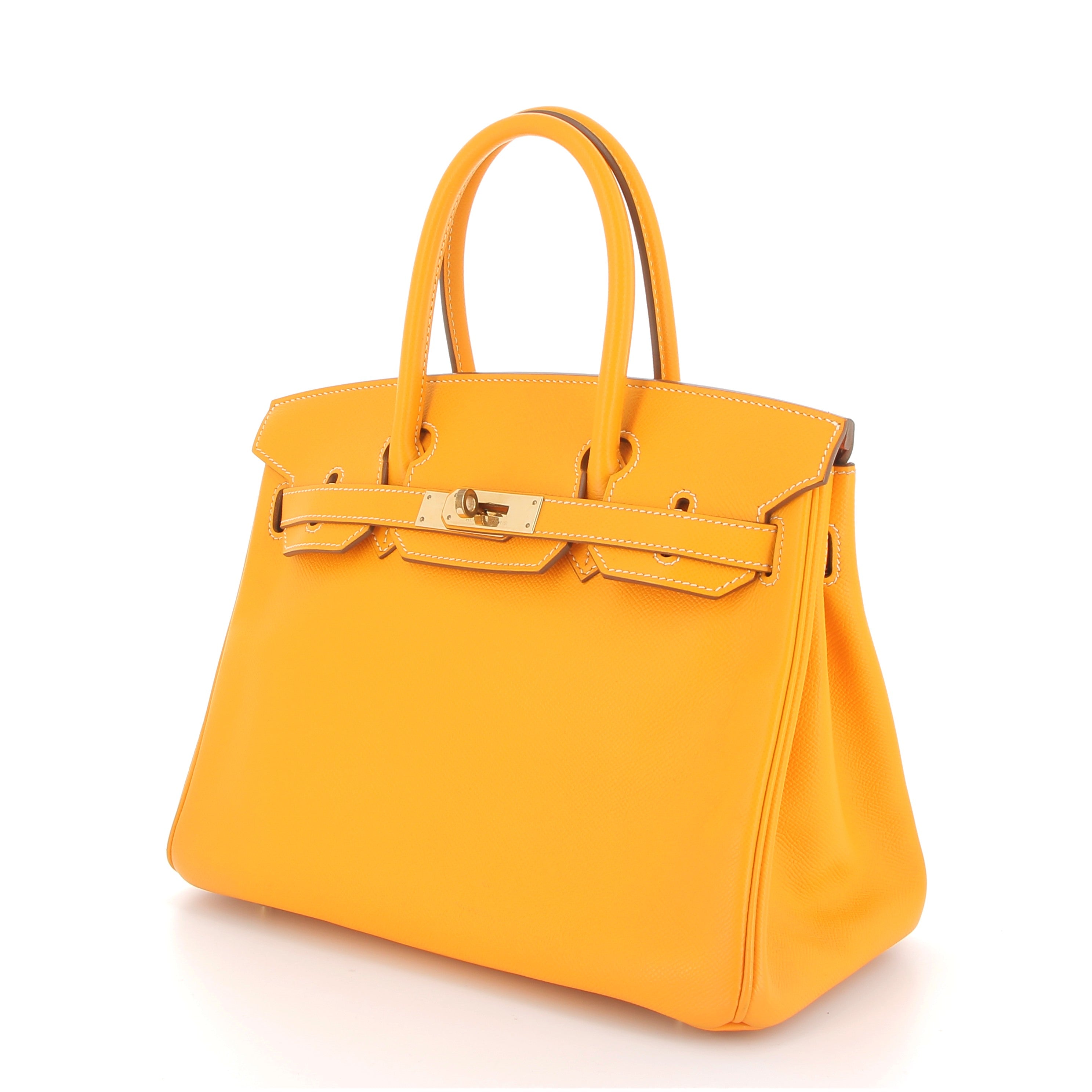 HERMES Preowned Birkin 30 Soleil Epsom Finition Or Jaune