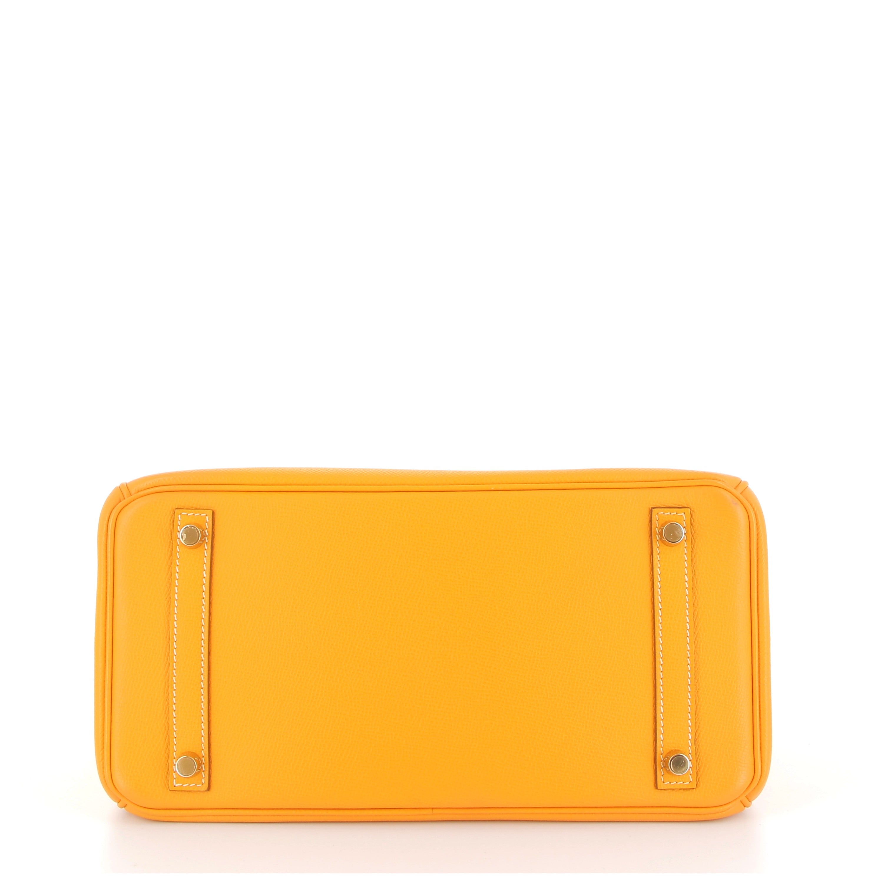 HERMES Preowned Birkin 30 Soleil Epsom Finition Or Jaune