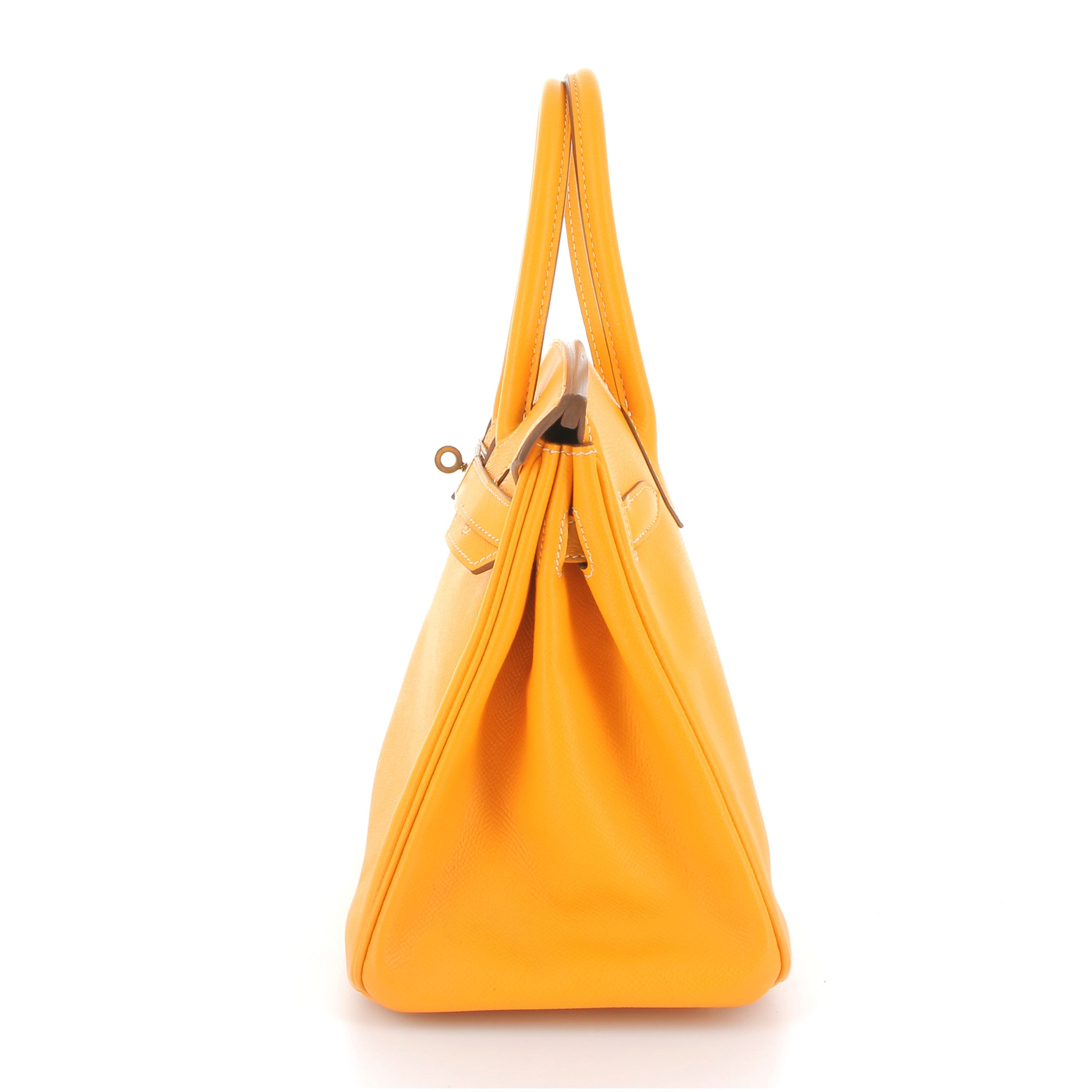 HERMES Preowned Birkin 30 Soleil Epsom Finition Or Jaune
