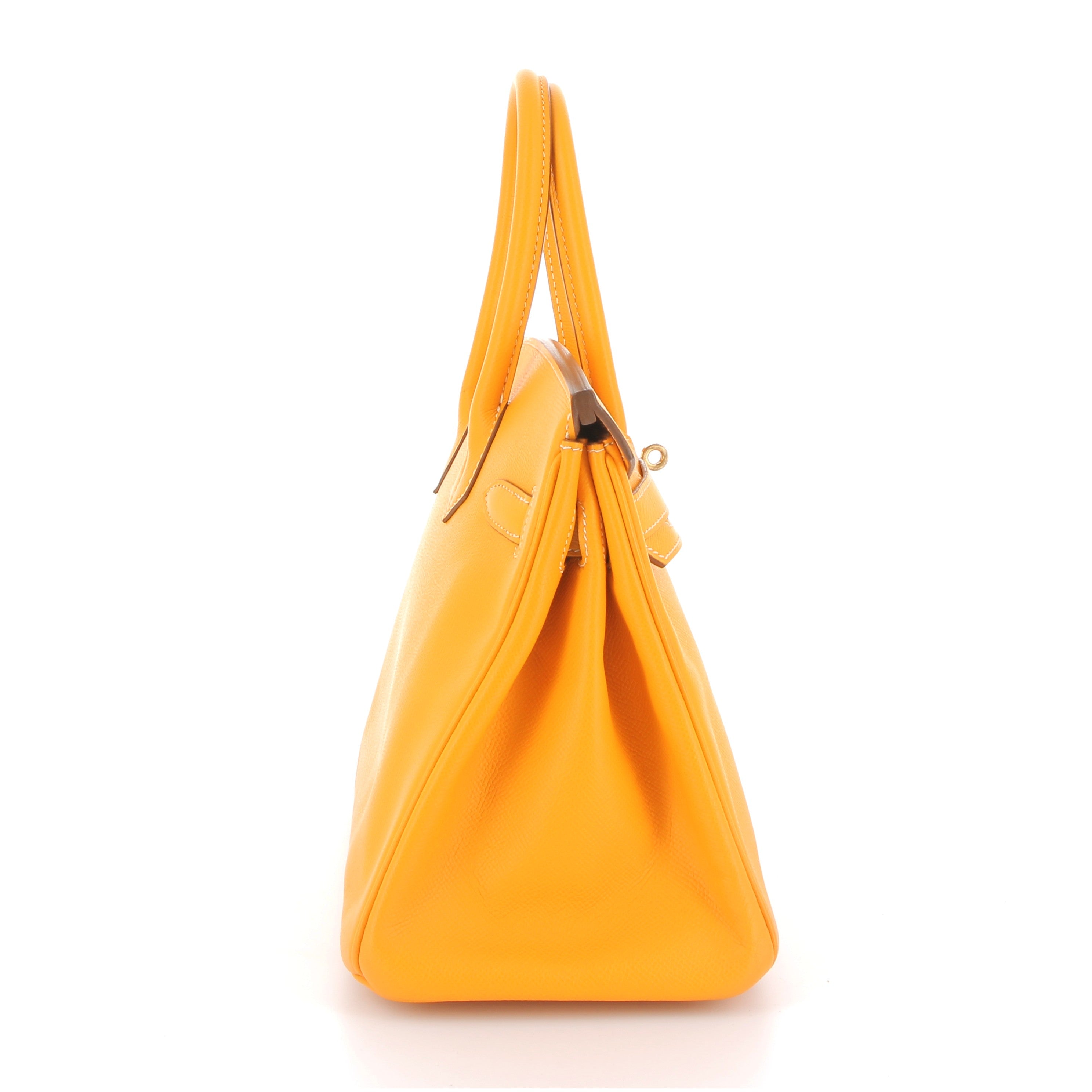 HERMES Preowned Birkin 30 Soleil Epsom Finition Or Jaune