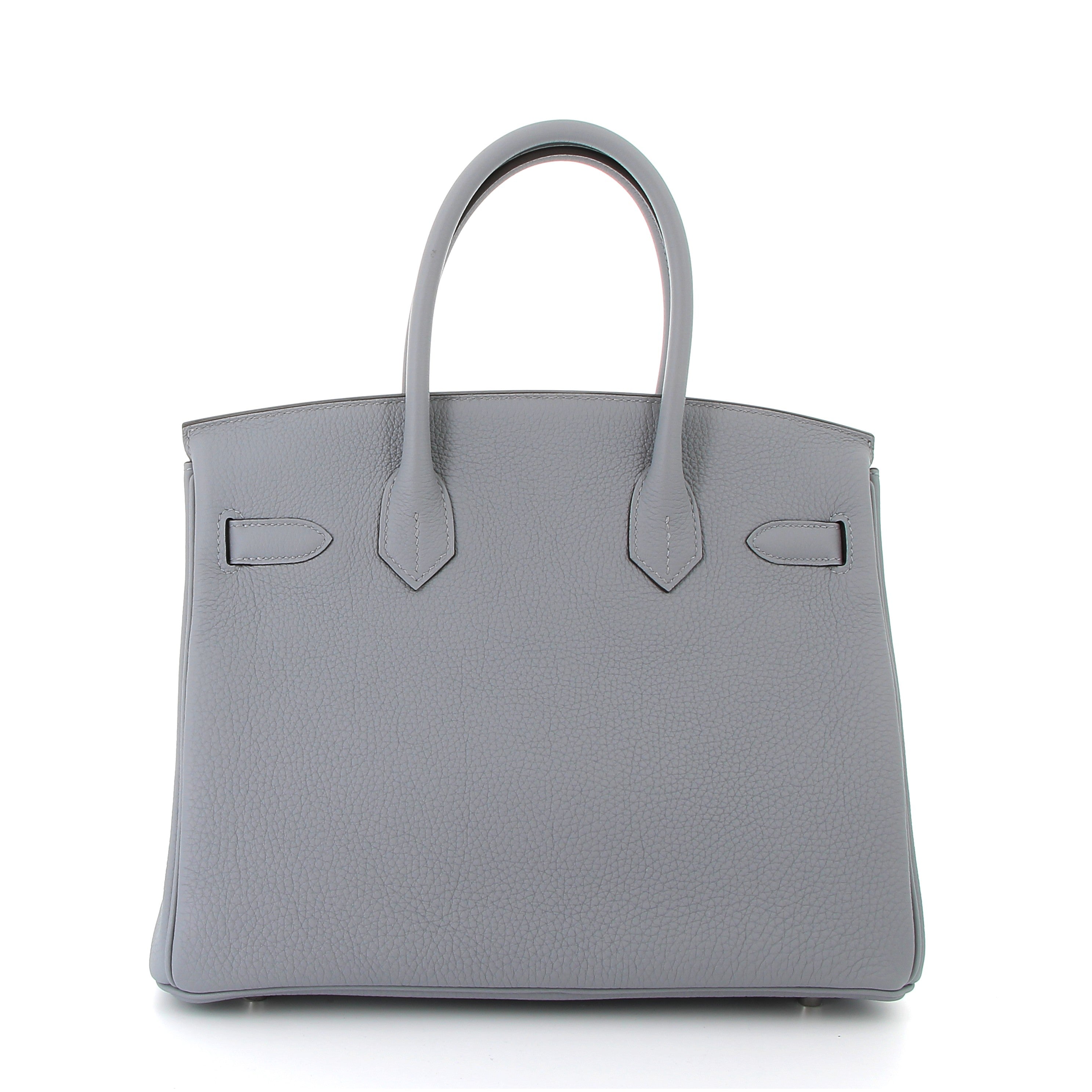 HERMES Birkin 30 Gris Pantin Togo Finition Palladié