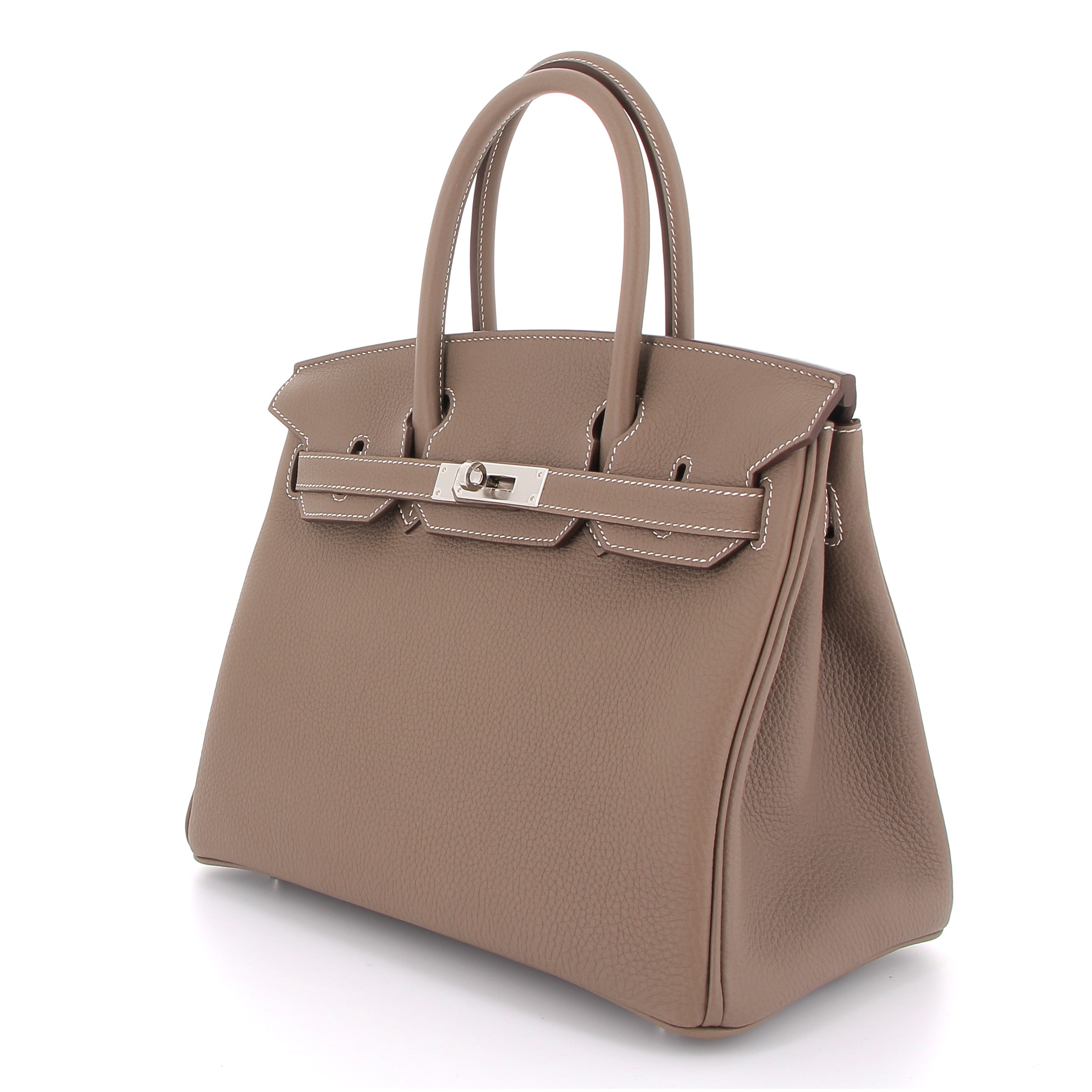 HERMES Birkin 30 Etoupe Togo Finition Palladié