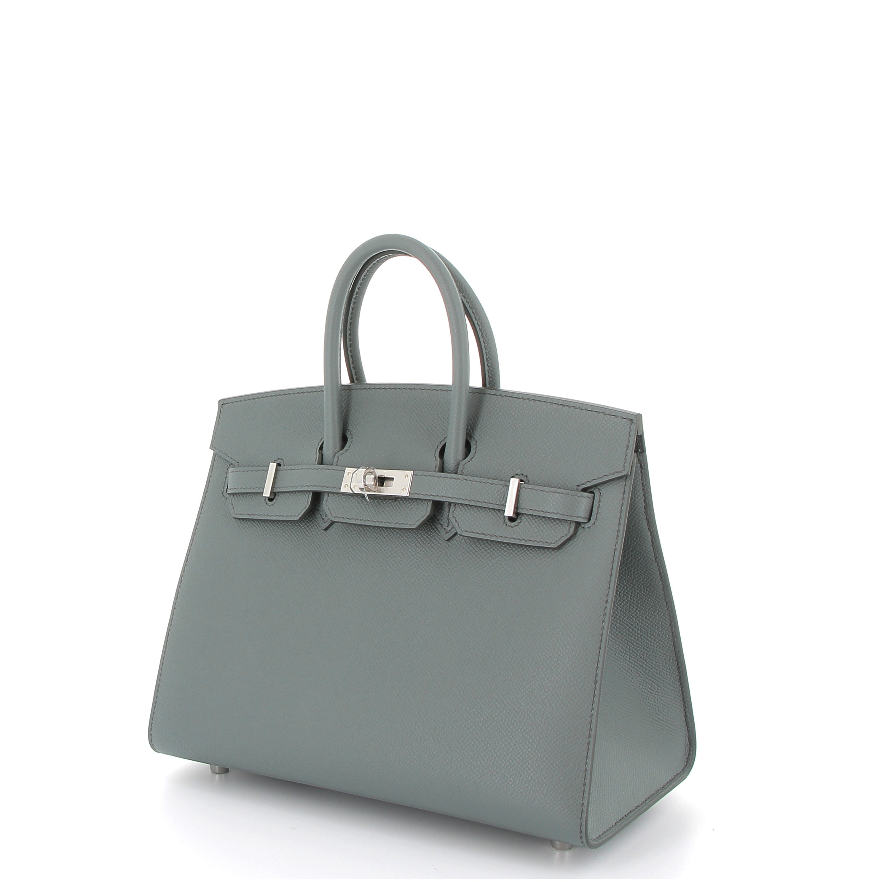 HERMES Birkin 25 Vert Amande Epsom Sellier Finition