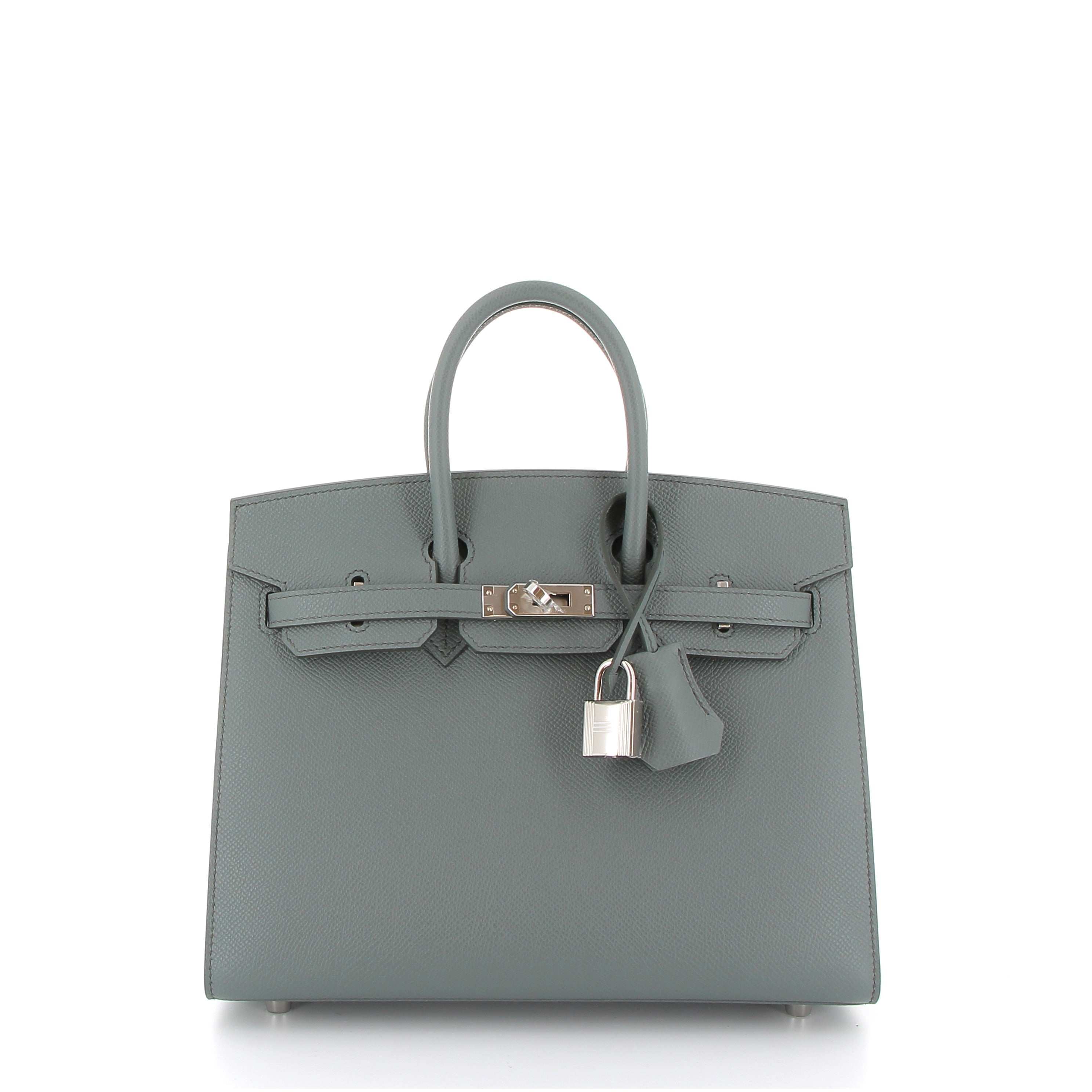HERMES Birkin 25 Vert Amande Epsom Sellier Finition