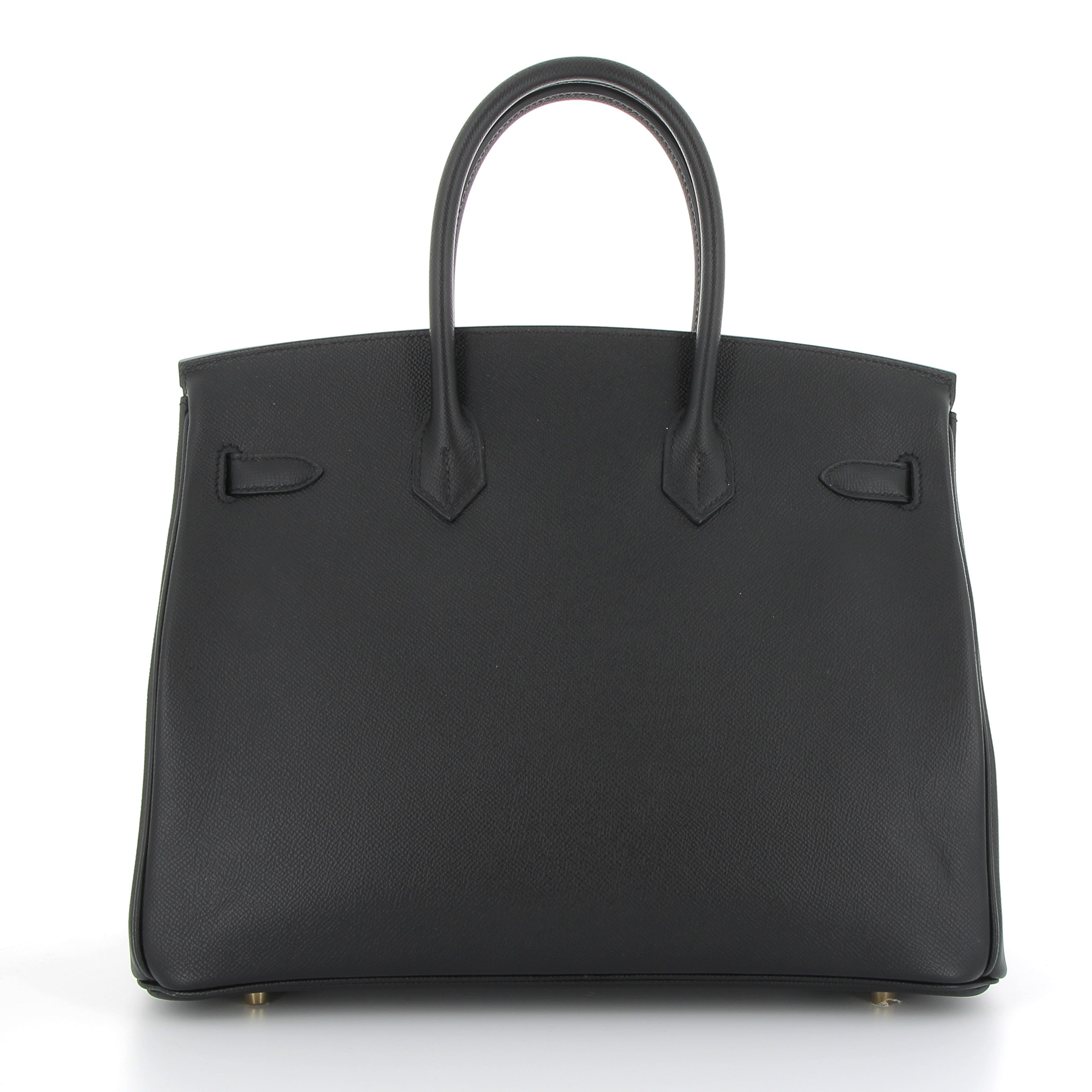 HERMES Birkin 35 Noir Epsom Finition Dorée