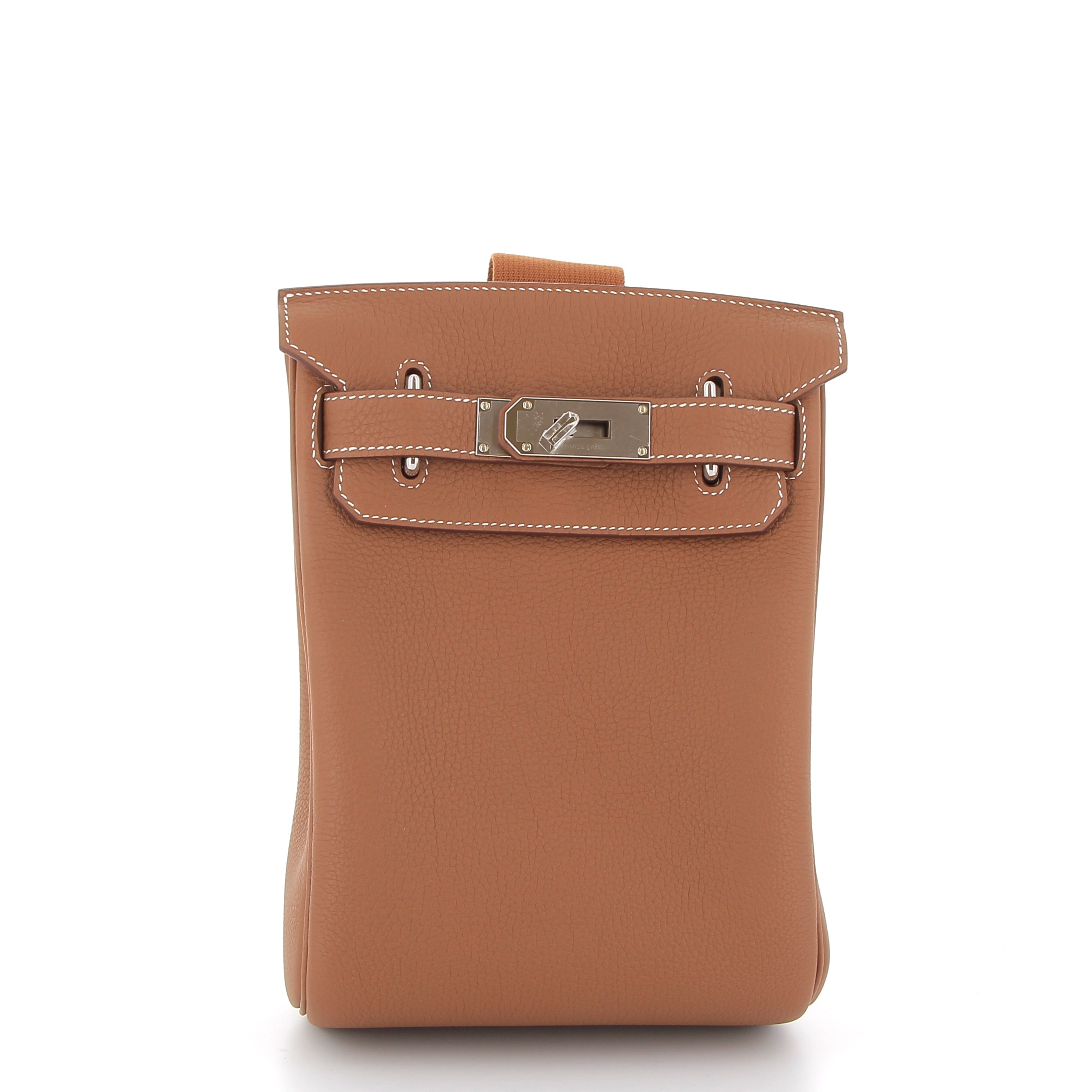 HERMES HAC A DOS GOLD CUIR BARENIA FINITION PALLADIÉ