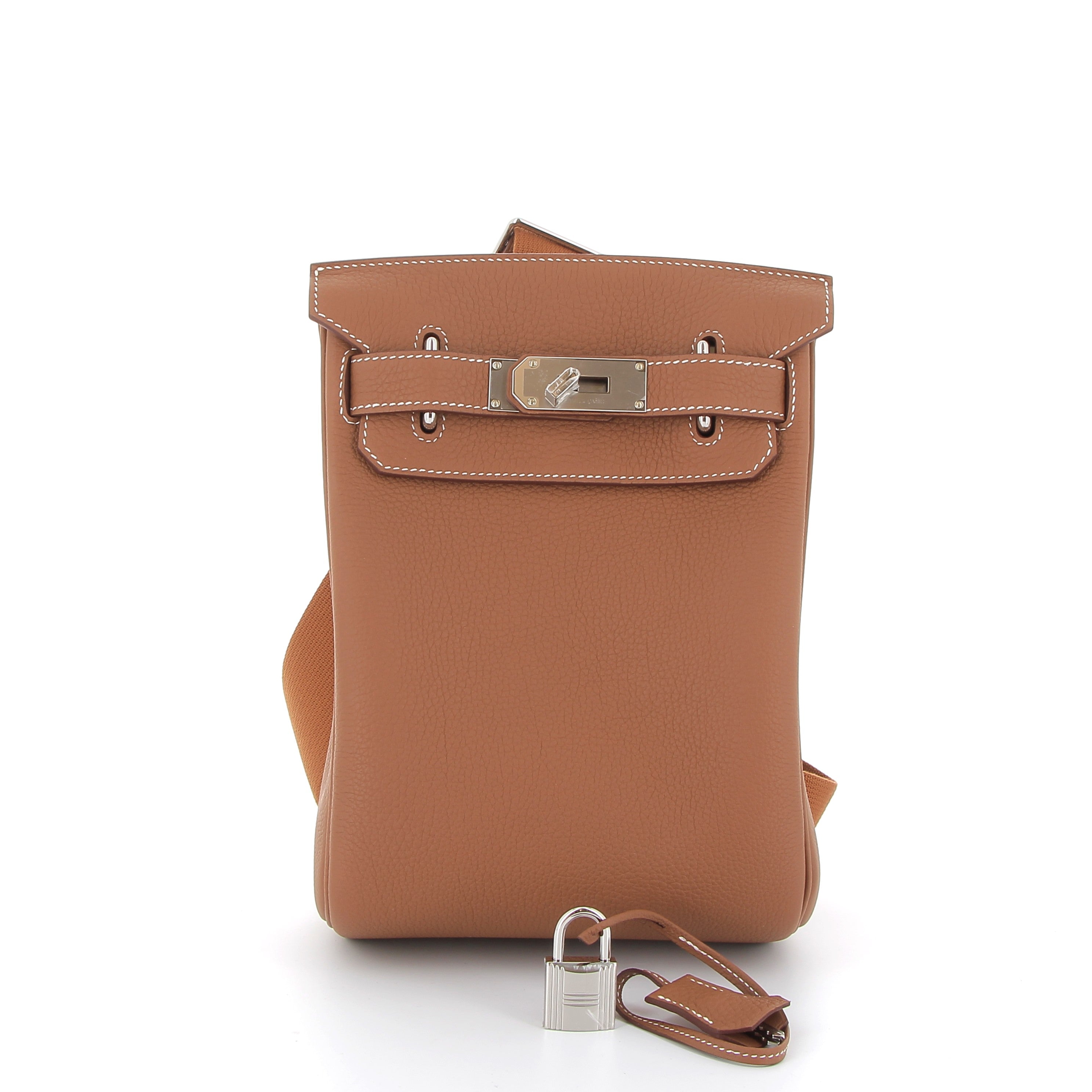 HERMES HAC A DOS GOLD CUIR BARENIA FINITION PALLADIÉ