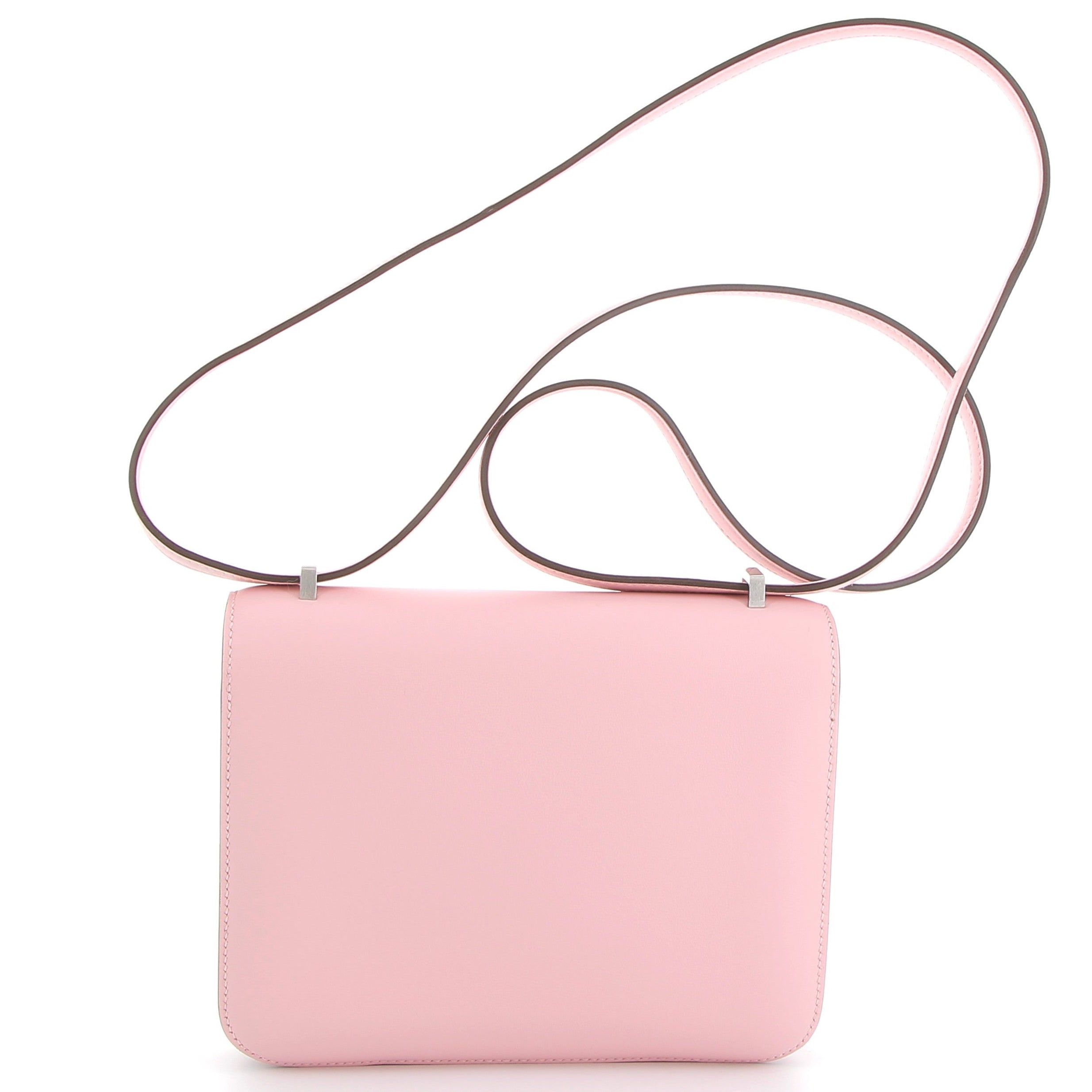 HERMES Constance 18 Rose Sakura Cuir Swift Finition Palladié