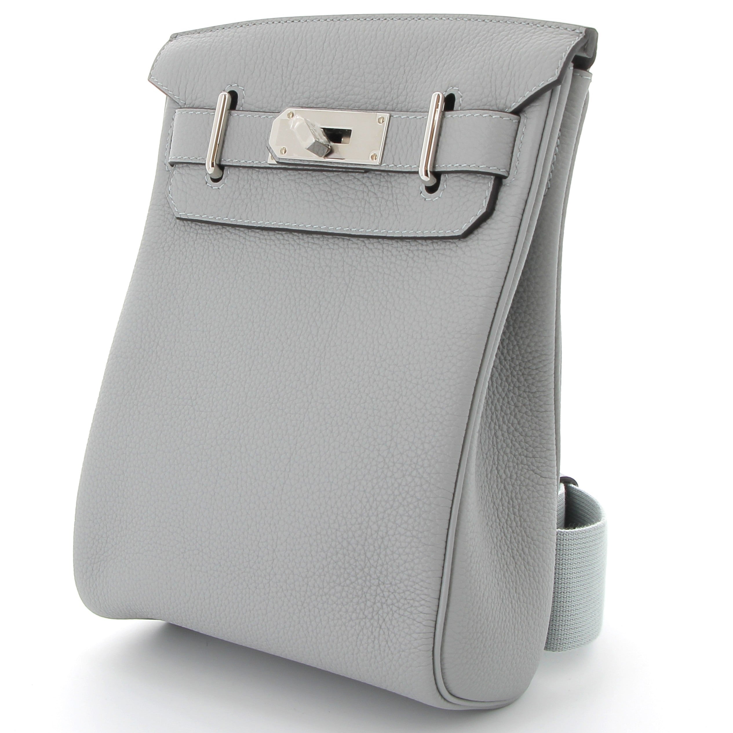 HERMES Hac à Dos Gris Pantin Cuir Togo Finition Palladié