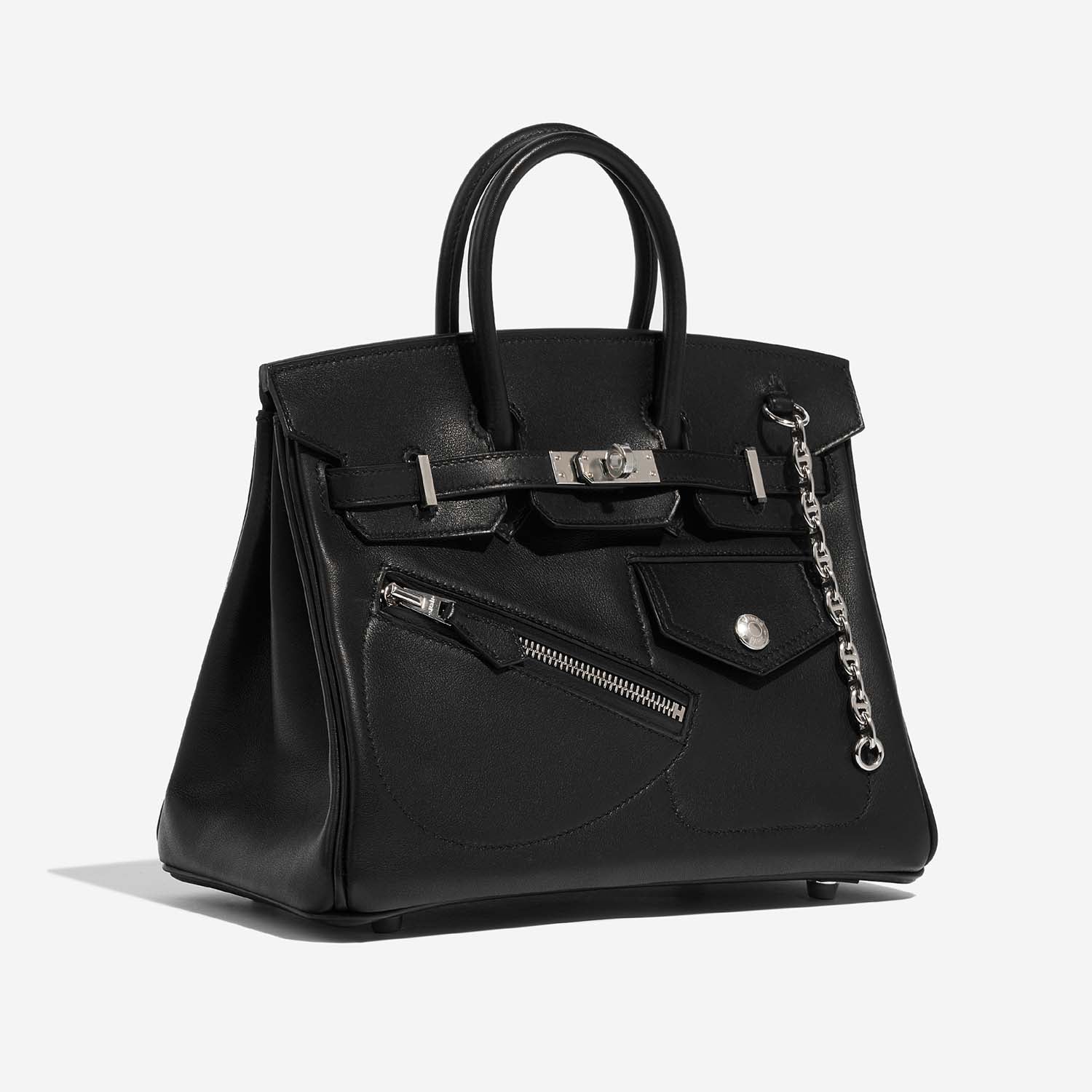 HERMÈS Birkin 25 The Rock Calf Volupto Black