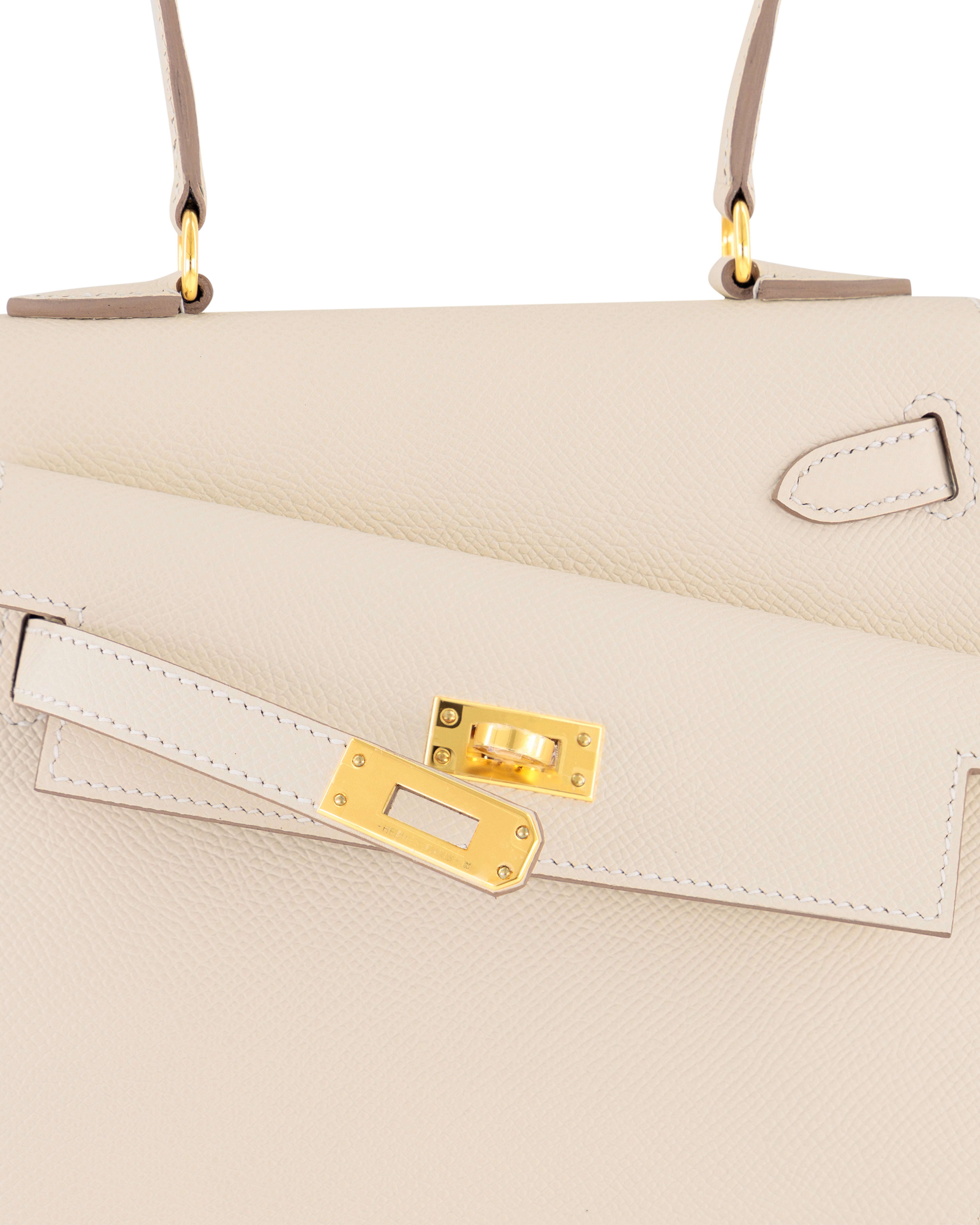 HERMES Kelly Sellier En Désordre 20 Black Epsom Gold Finish