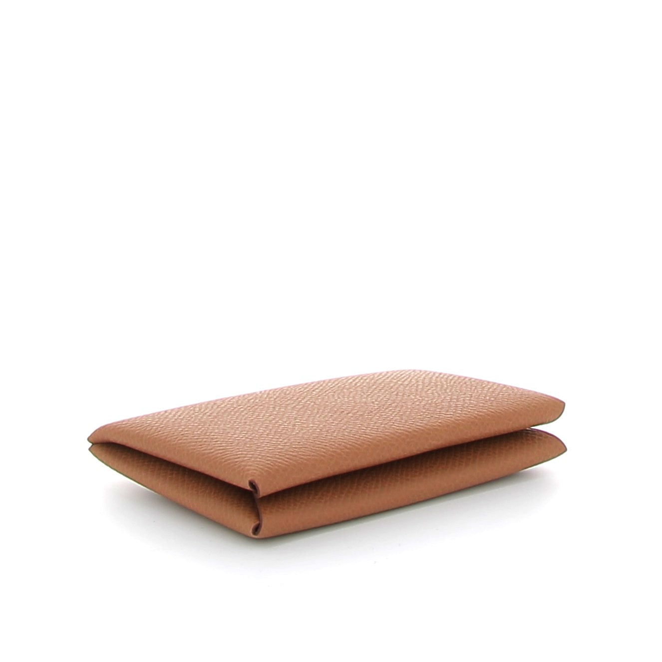 HERMES Porte Cartes Calvi Gold Cuir Epsom