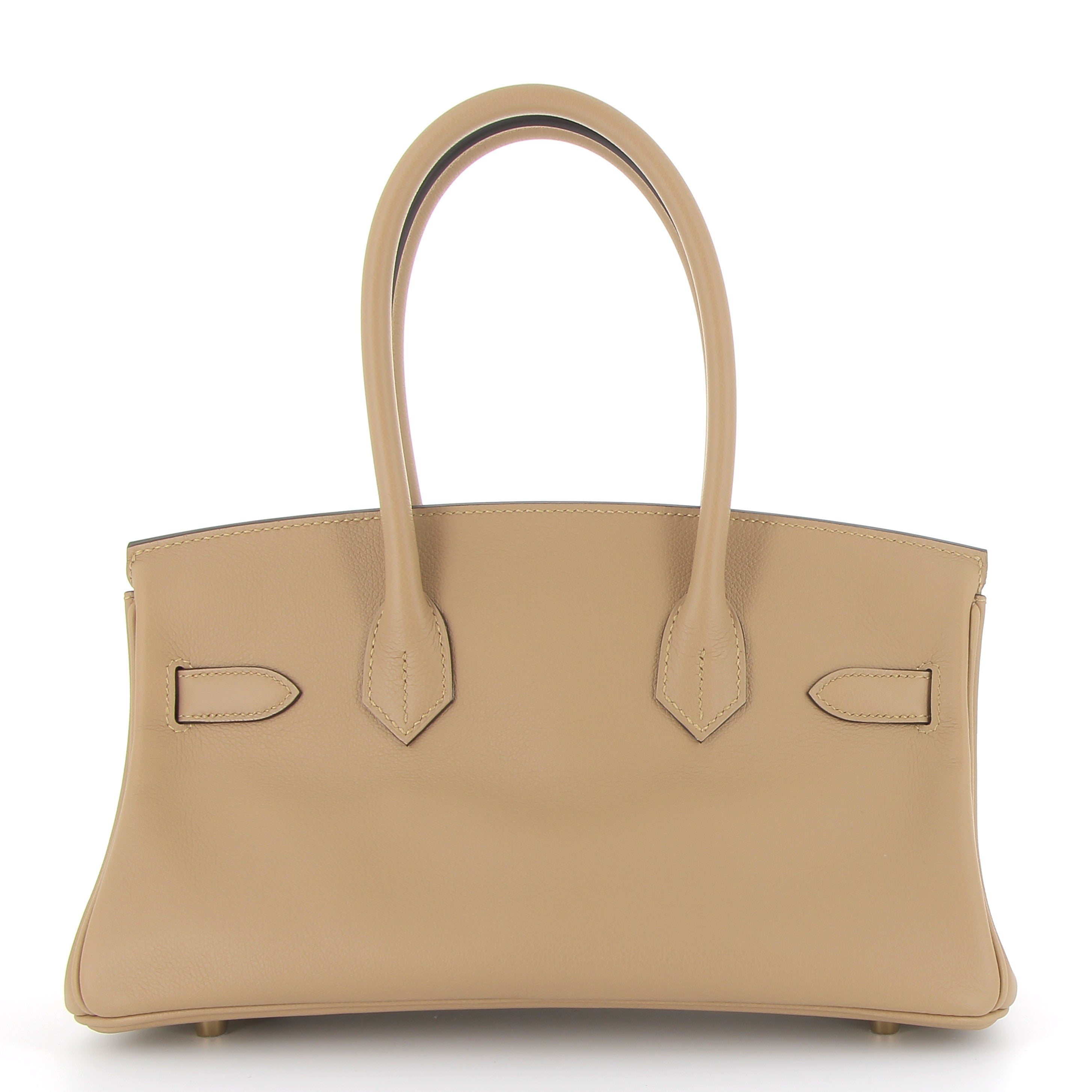 HERMES Birkin Shoulder Poussiere Cuir Evercolor Finition Permabrass