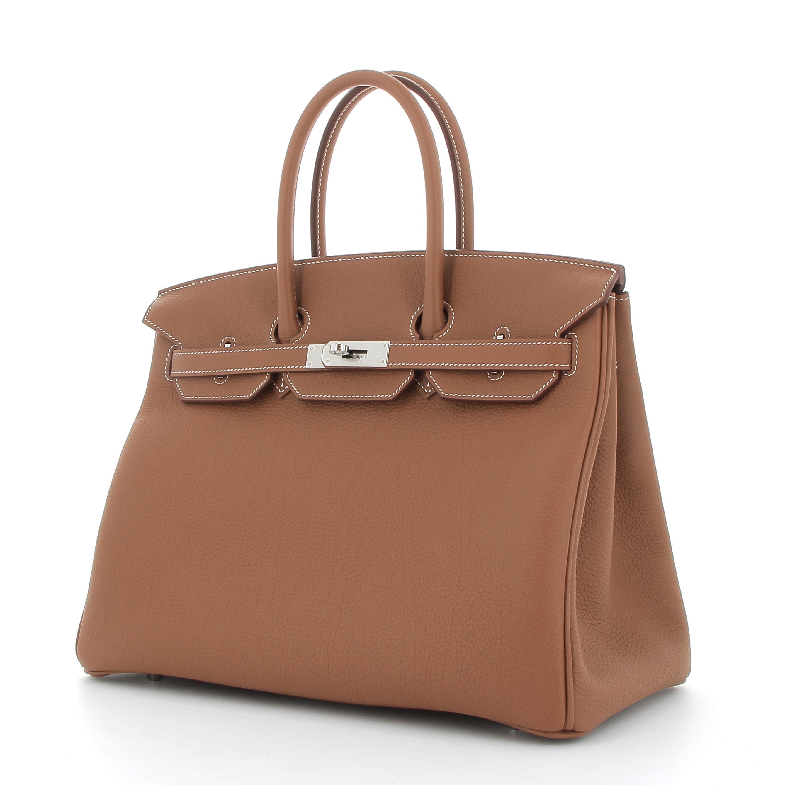 HERMES Birkin 35 Gold Cuir Togo Finition Palladié