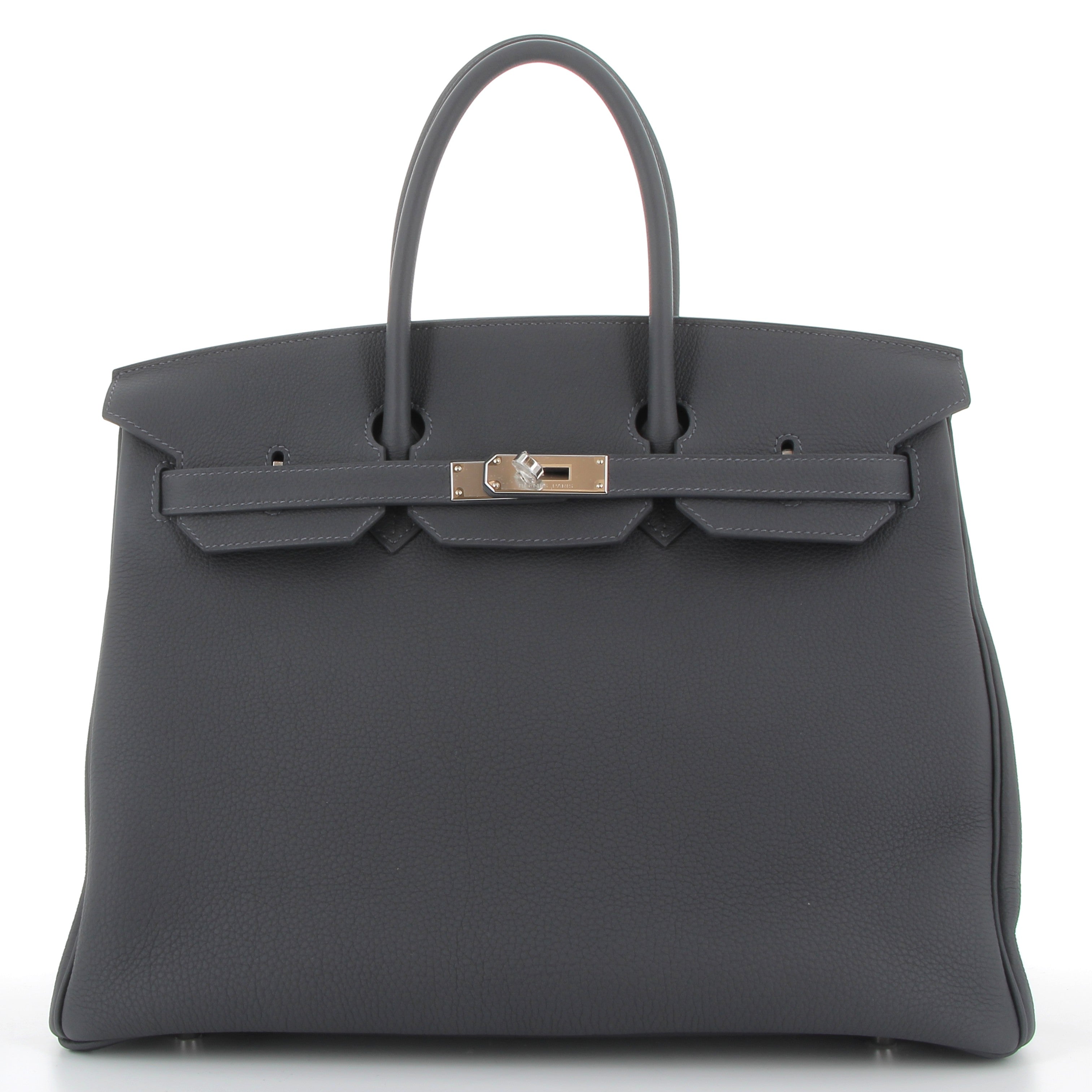 HERMES Birkin 35 Ardoise Cuir Togo Finition Palladié