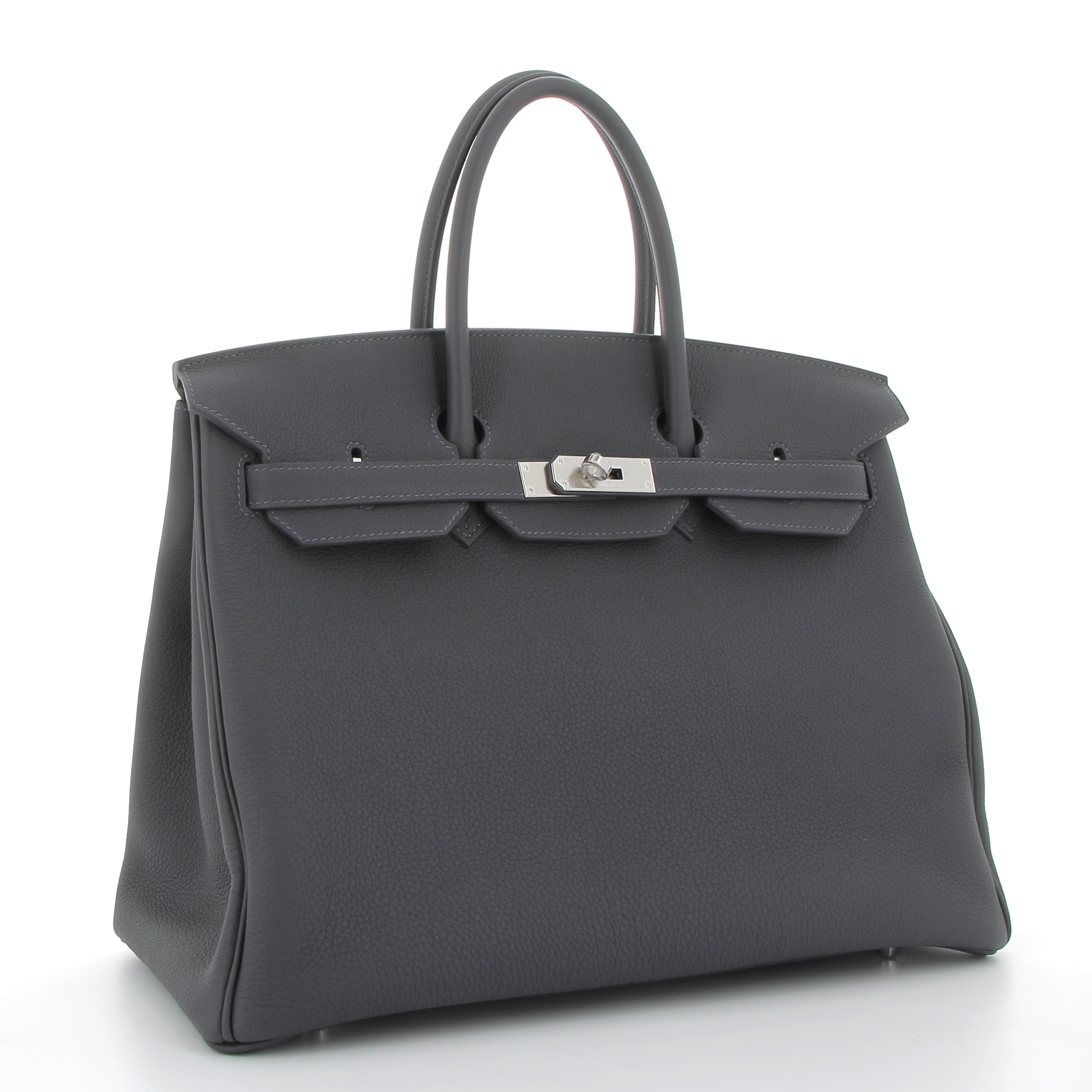 HERMES Birkin 35 Ardoise Cuir Togo Finition Palladié