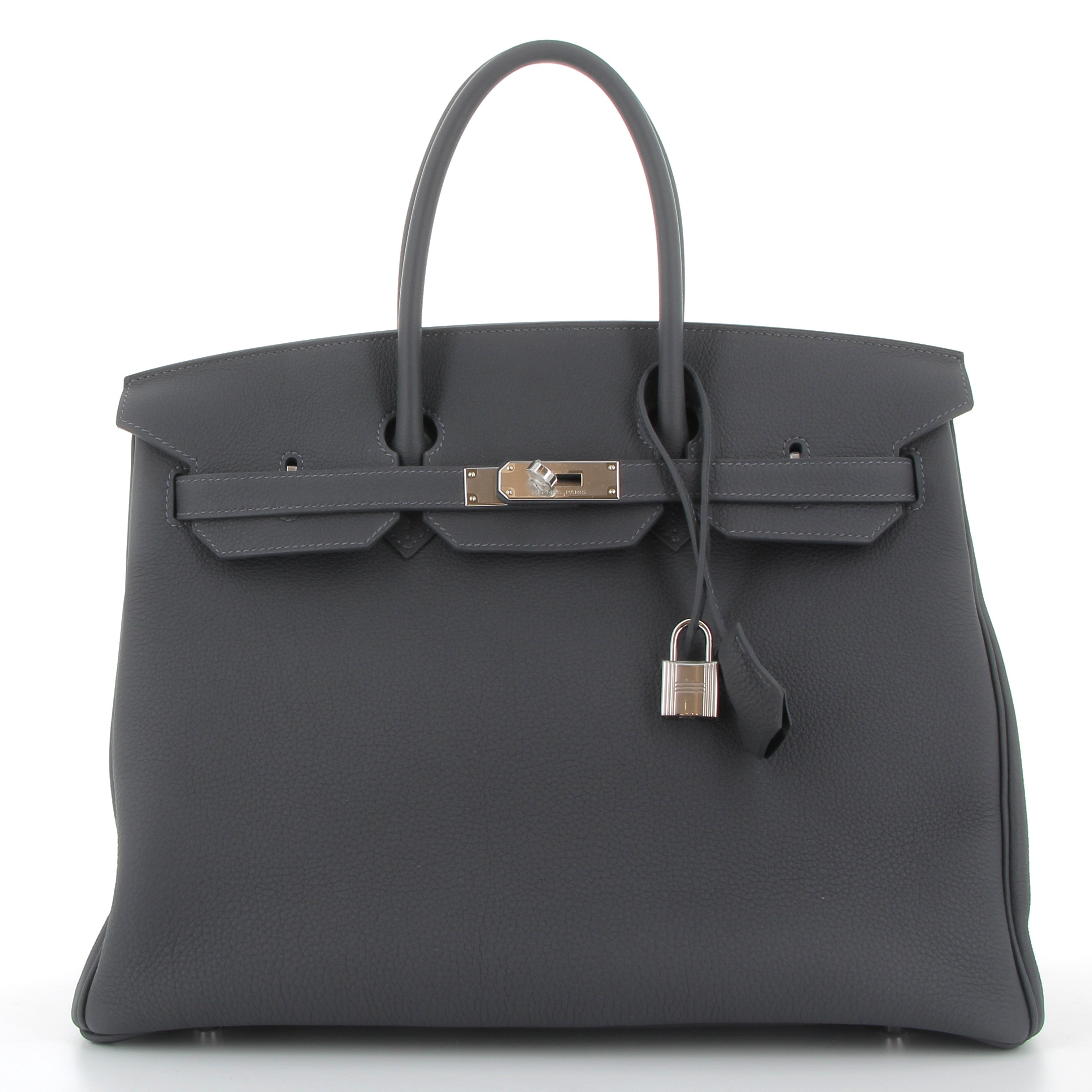 HERMES Birkin 35 Ardoise Cuir Togo Finition Palladié