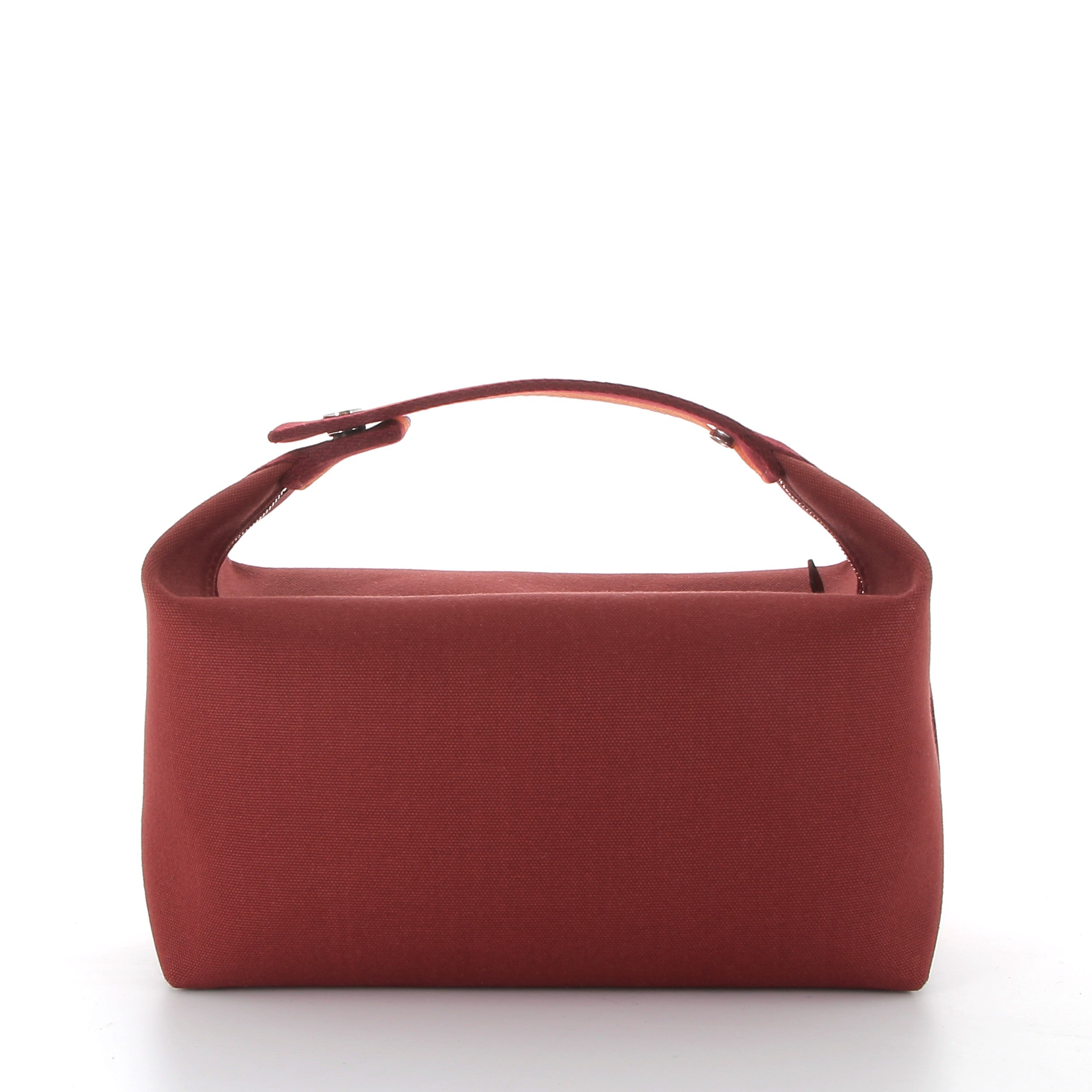 HERMES Bride à Brac Rouge Toile Grand Modèle