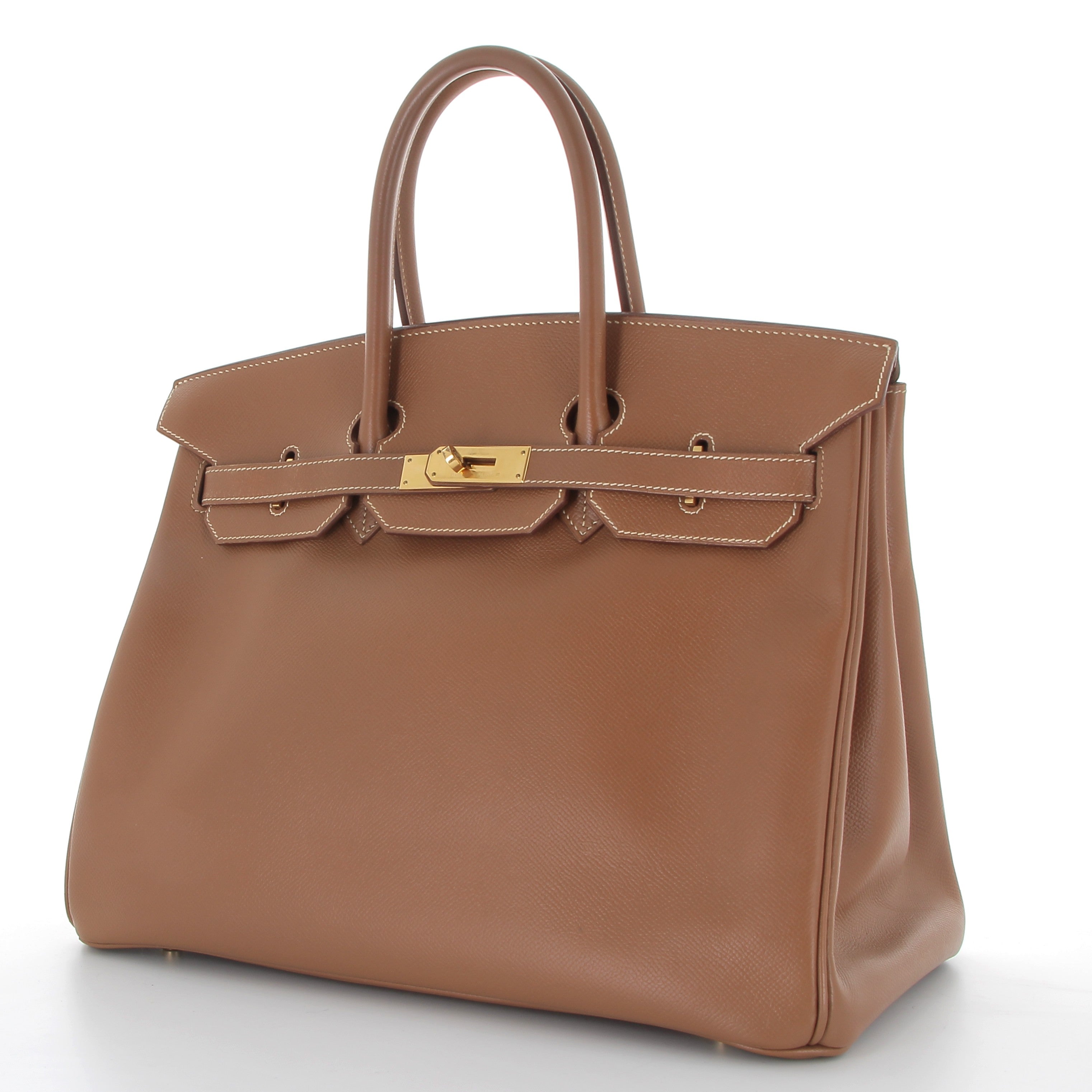 HERMES Birkin 35 Gold Cuir Epsom Finition Or Jaune