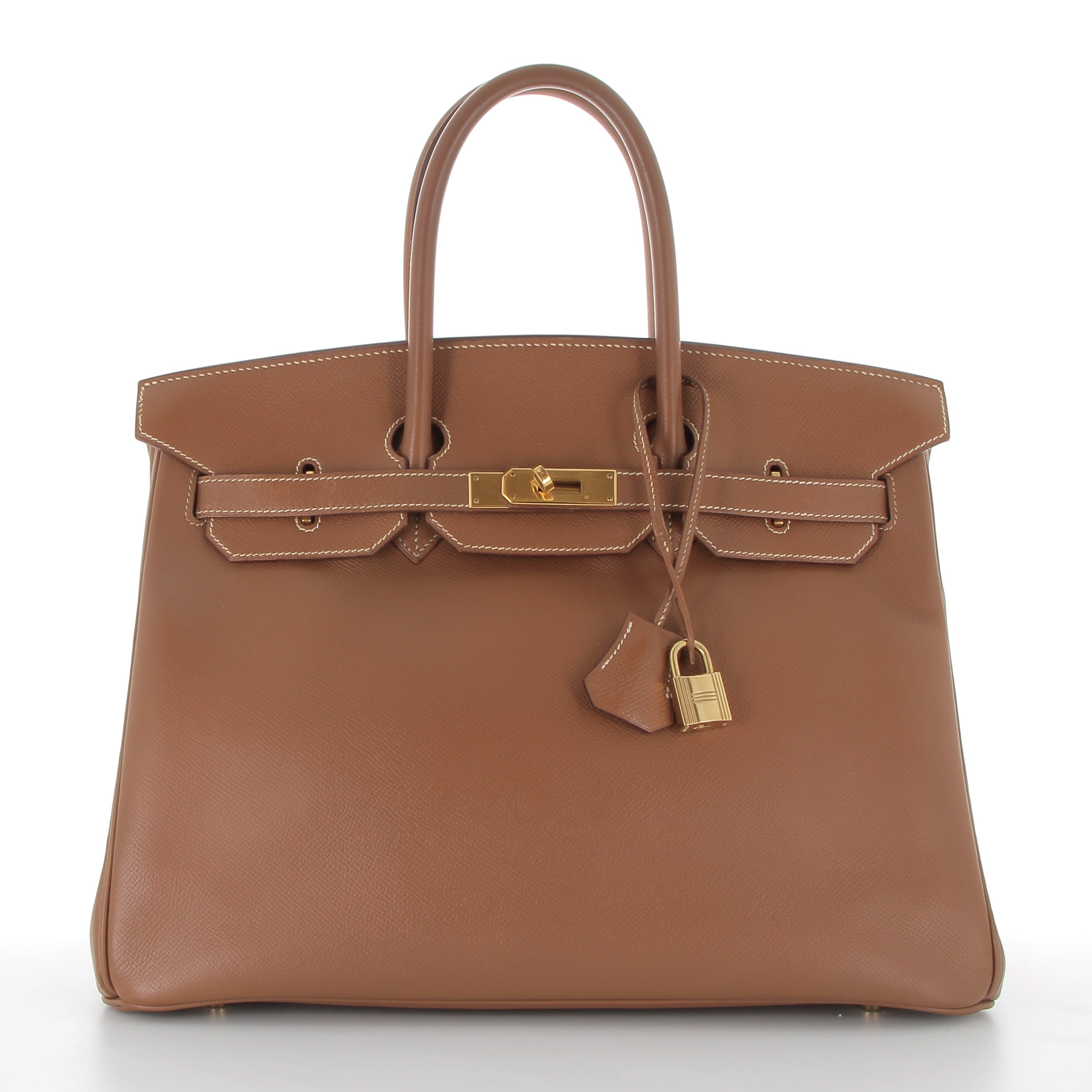 HERMES Birkin 35 Gold Cuir Epsom Finition Or Jaune