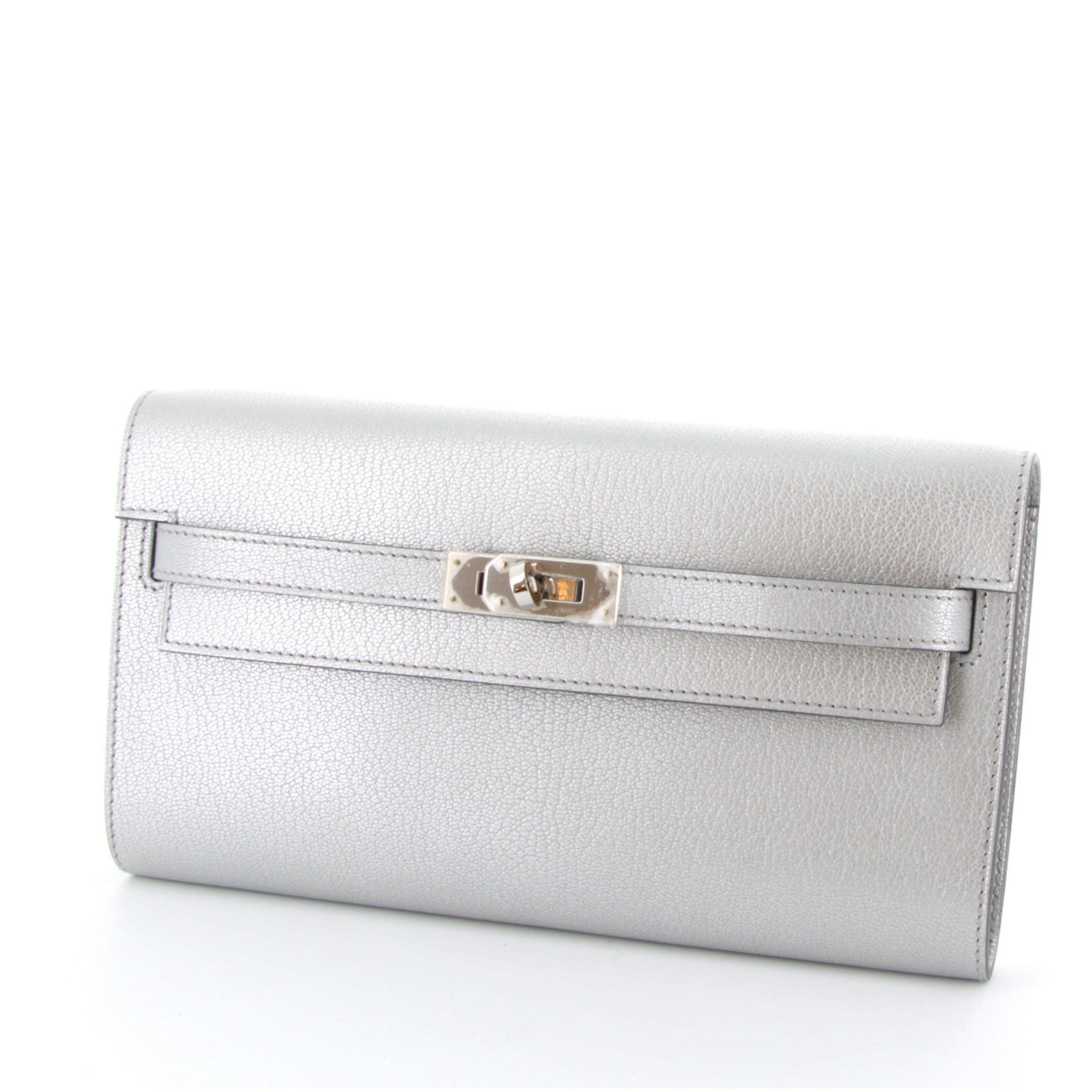 HERMES Kelly To Go Argent Chamkilight Finition Palladié